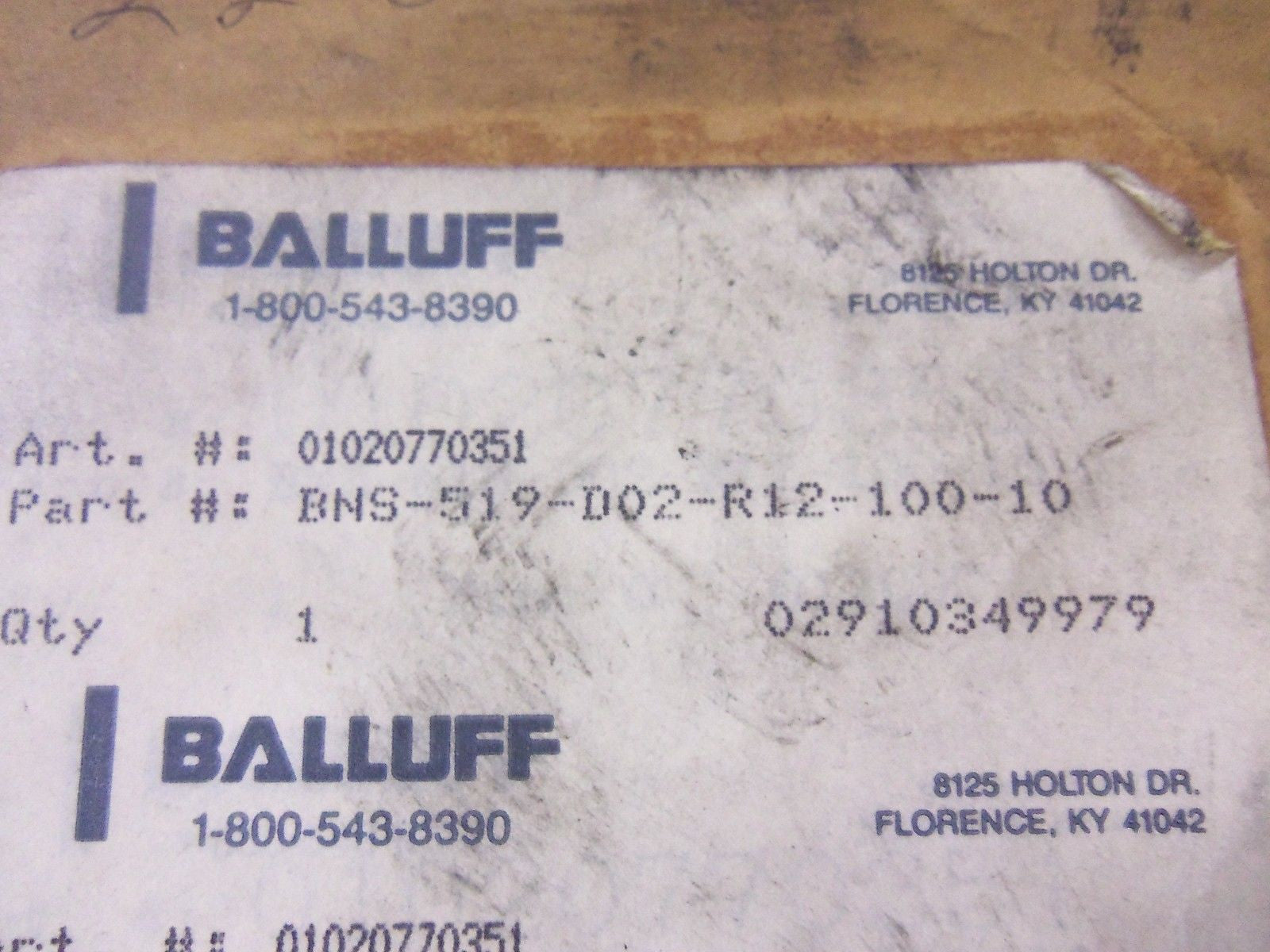 BALLUFF BNS-519-D02-R12-100-10 *NEW IN BOX*