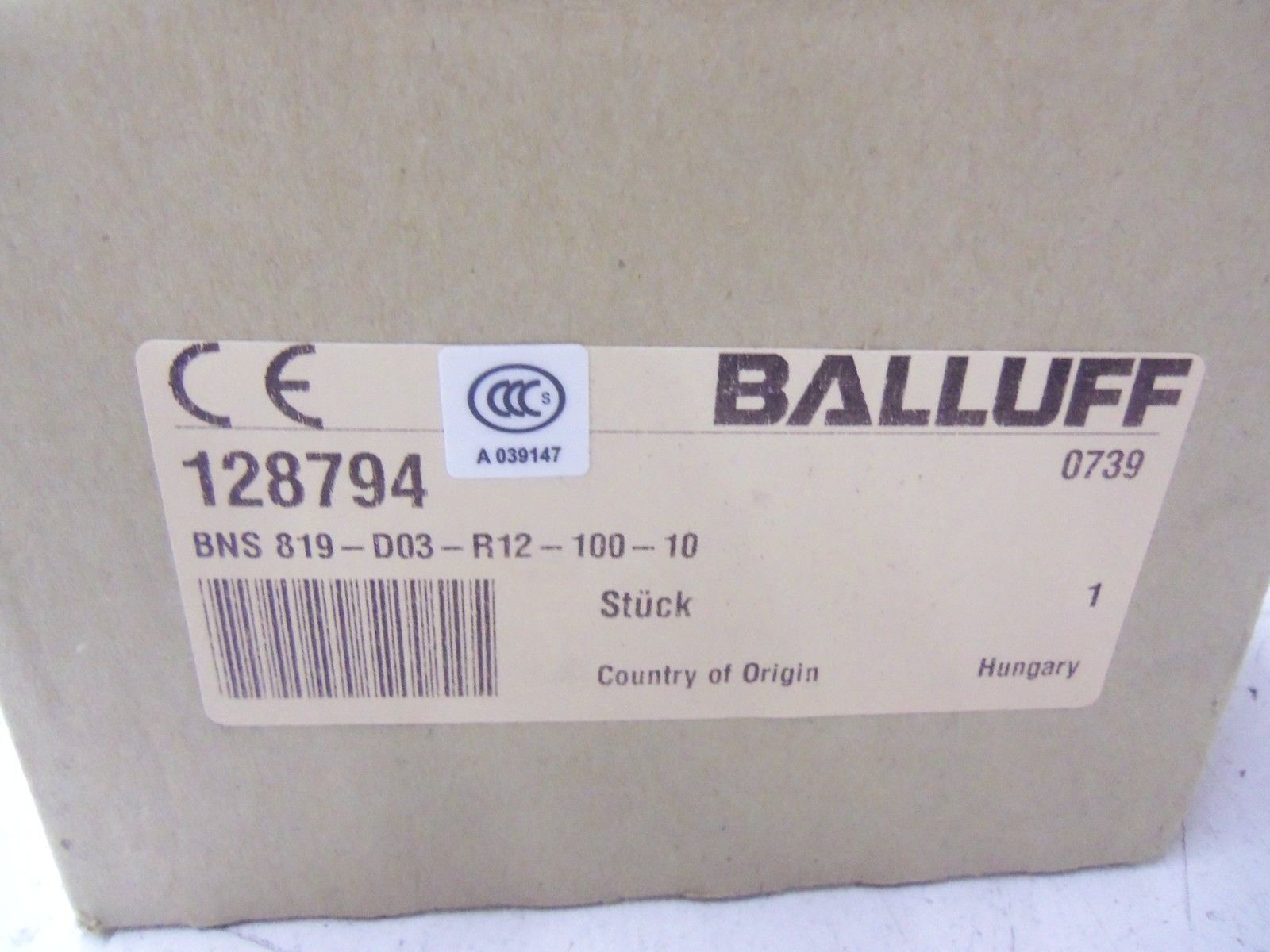 BALLUFF BNS-819-D03-R12-100-10 *NEW IN BOX*