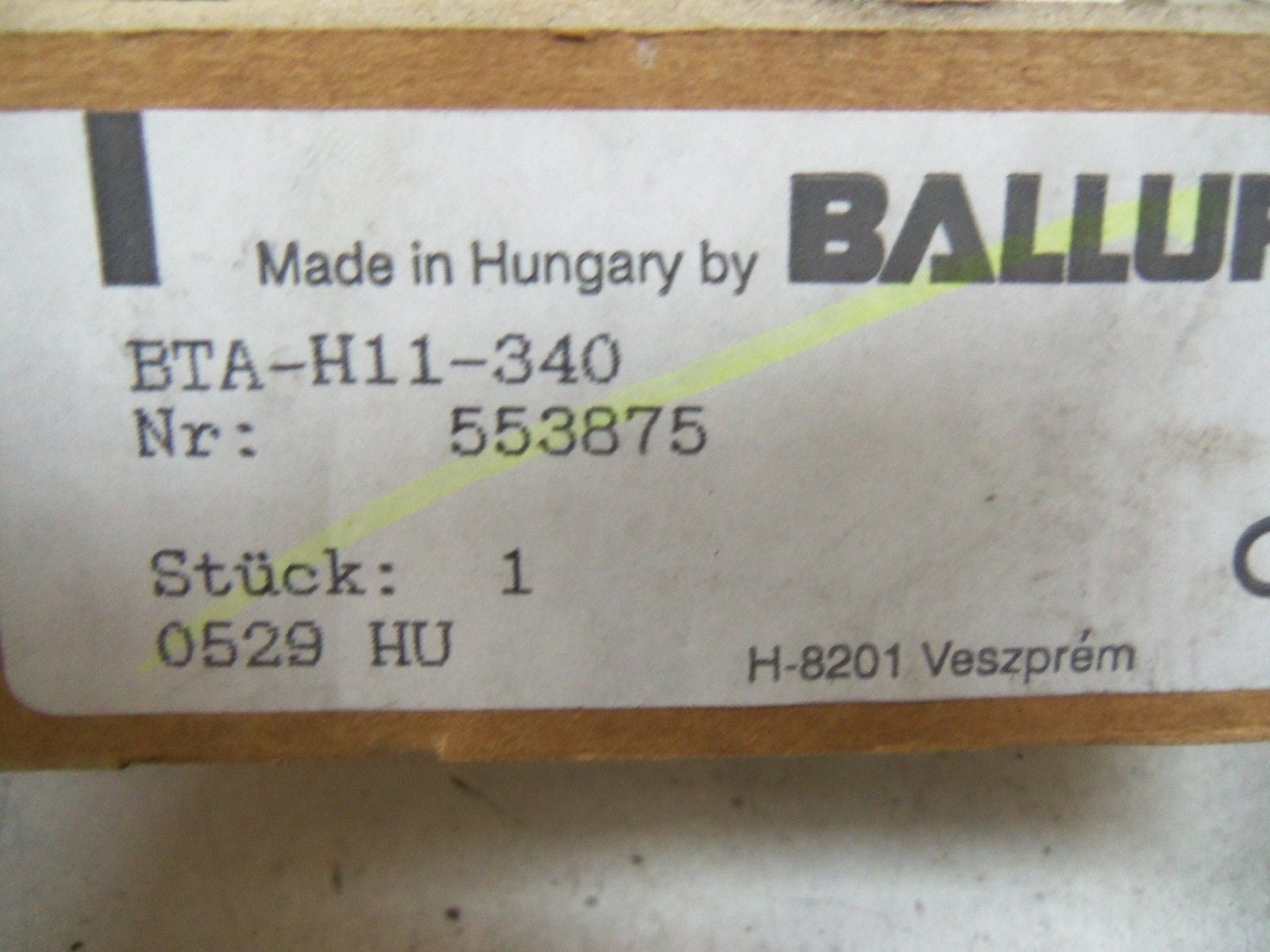BALLUFF BTA-H11-340 *NEW IN BOX*