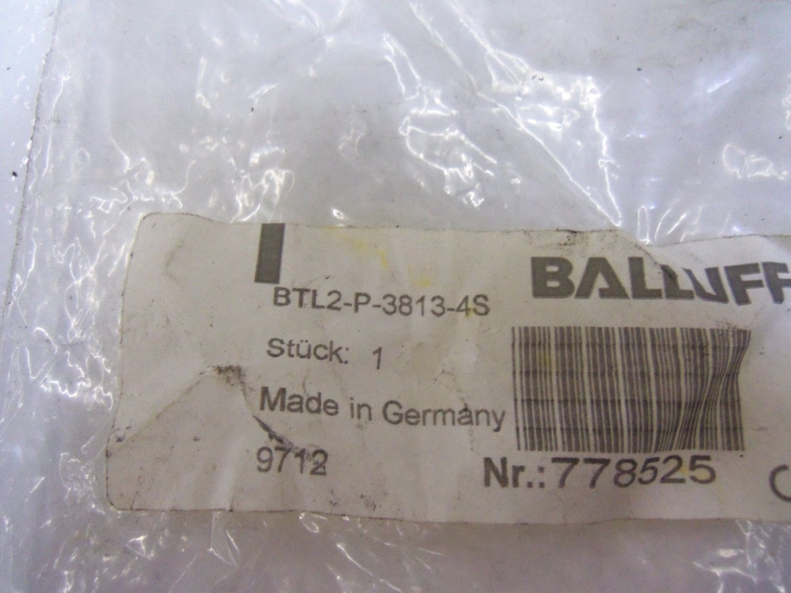 BALLUFF BTL2-P-3813-4S *NEW IN BAG*