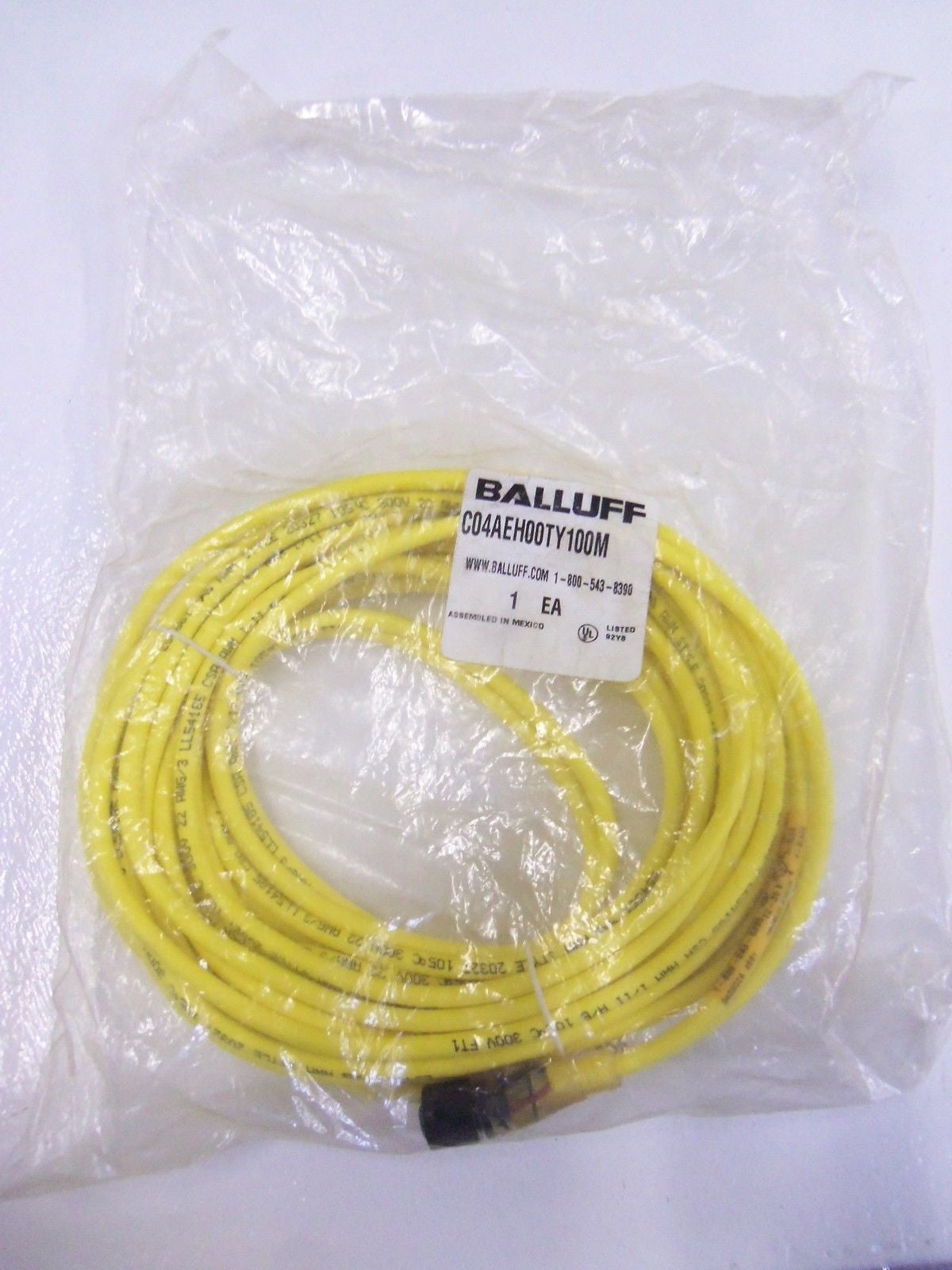 BALLUFF C04AEH00TY100M PROXIMITY SENSOR CABLE *NEW IN BAG*
