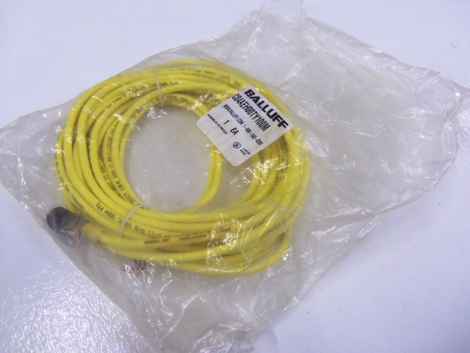 BALLUFF C04AEH00TY100M PROXIMITY SENSOR CABLE *NEW IN BAG*