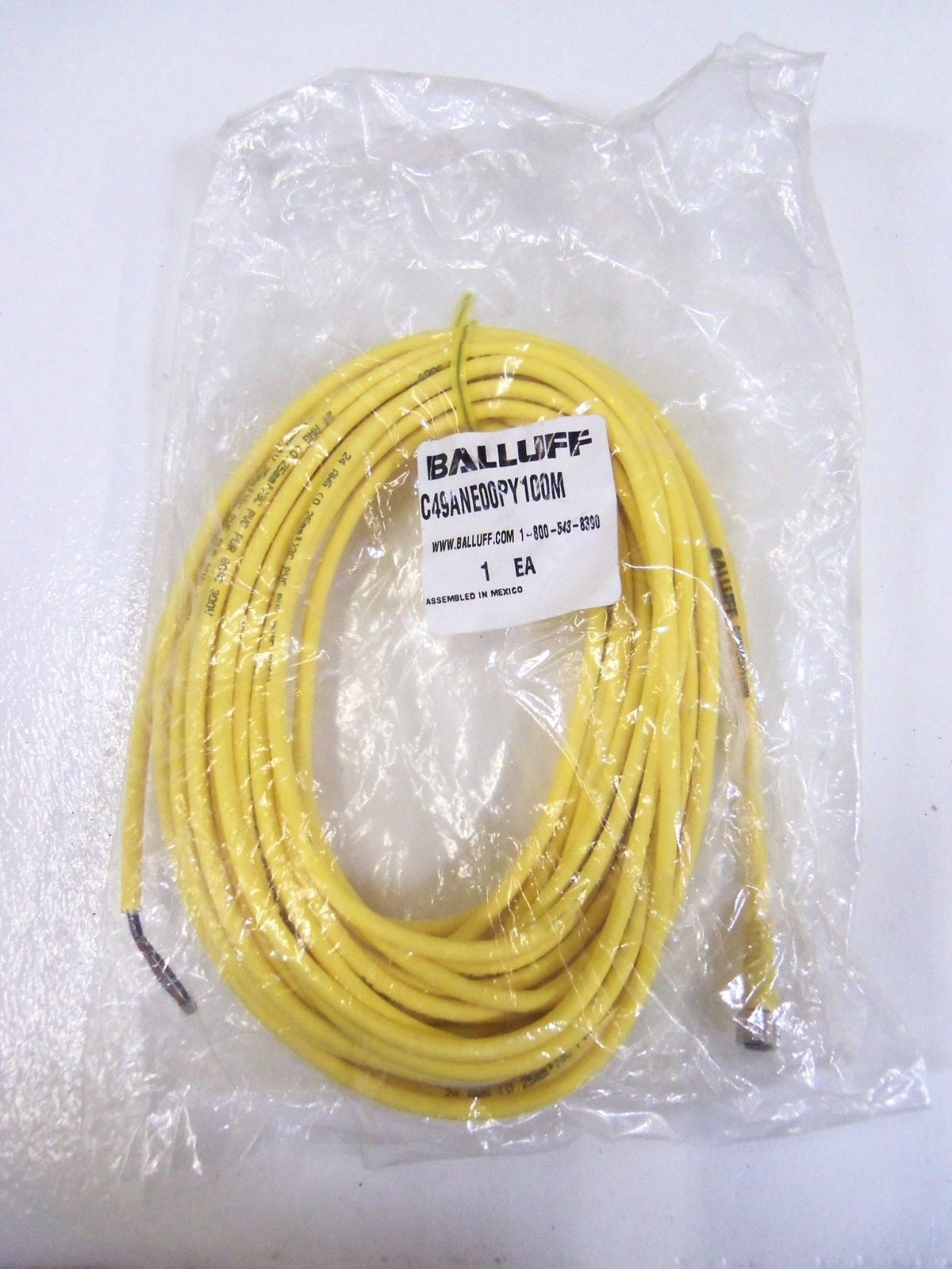 BALLUFF  C49ANE00PY100M  CABLE *NEW IN BAG*