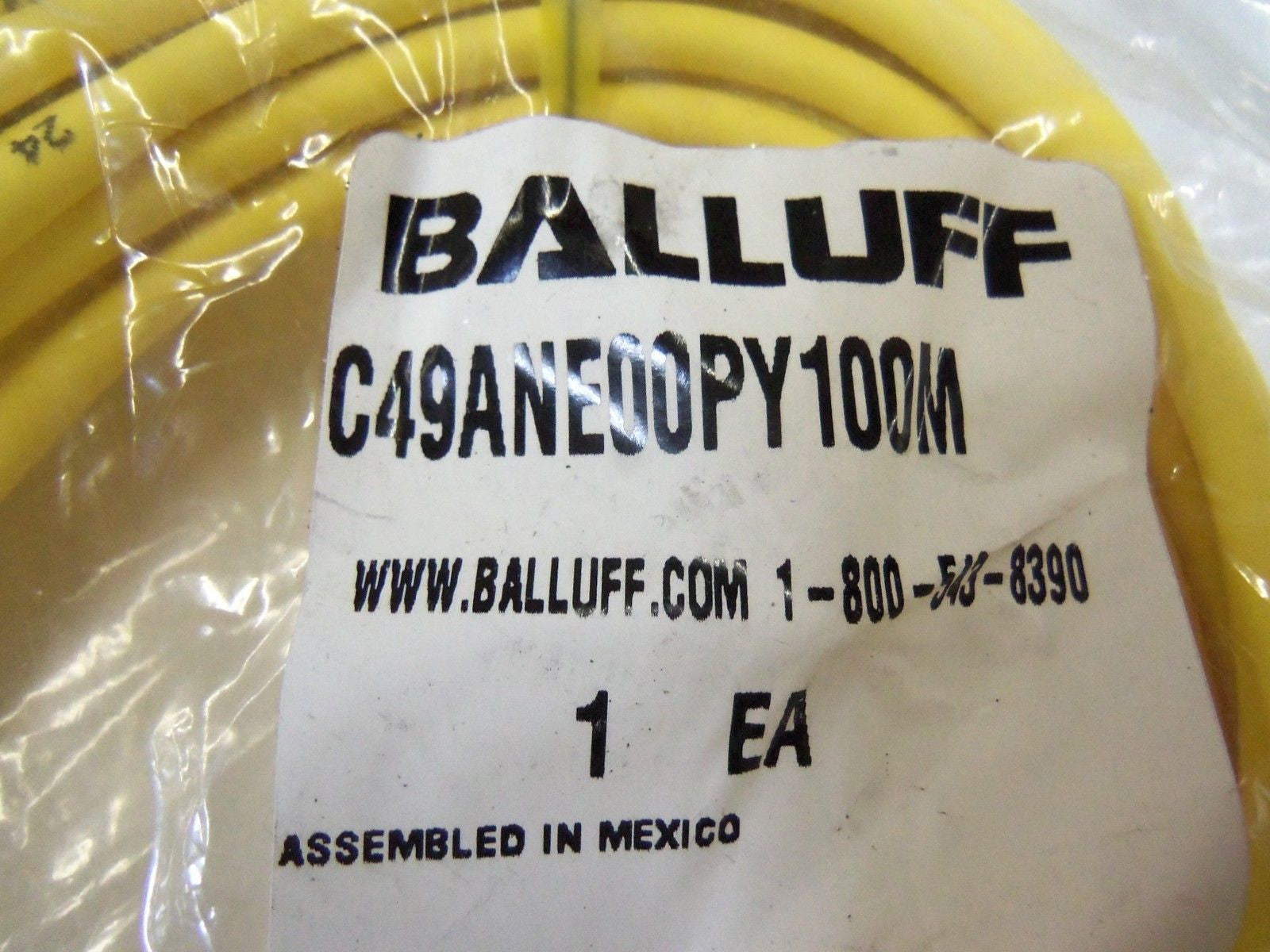 BALLUFF  C49ANE00PY100M  CABLE *NEW IN BAG*
