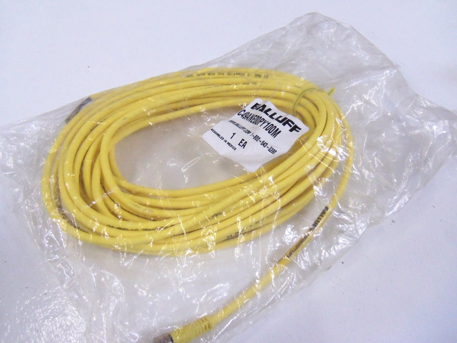 BALLUFF  C49ANE00PY100M  CABLE *NEW IN BAG*
