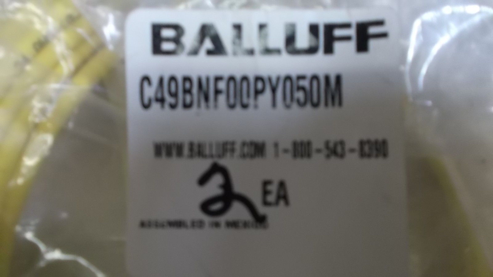 BALLUFF C49BNF00PY050M CABLE *NEW IN FACTORY BAG*