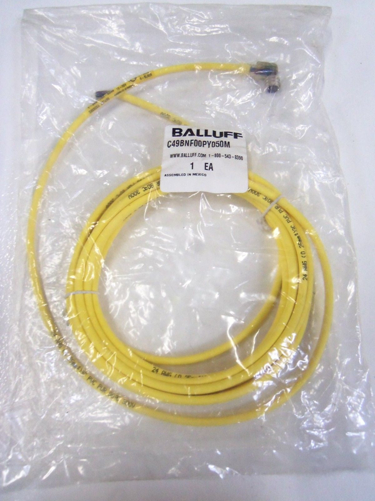 BALLUFF C49BNF00PY050M CABLE *NEW IN FACTORY BAG*