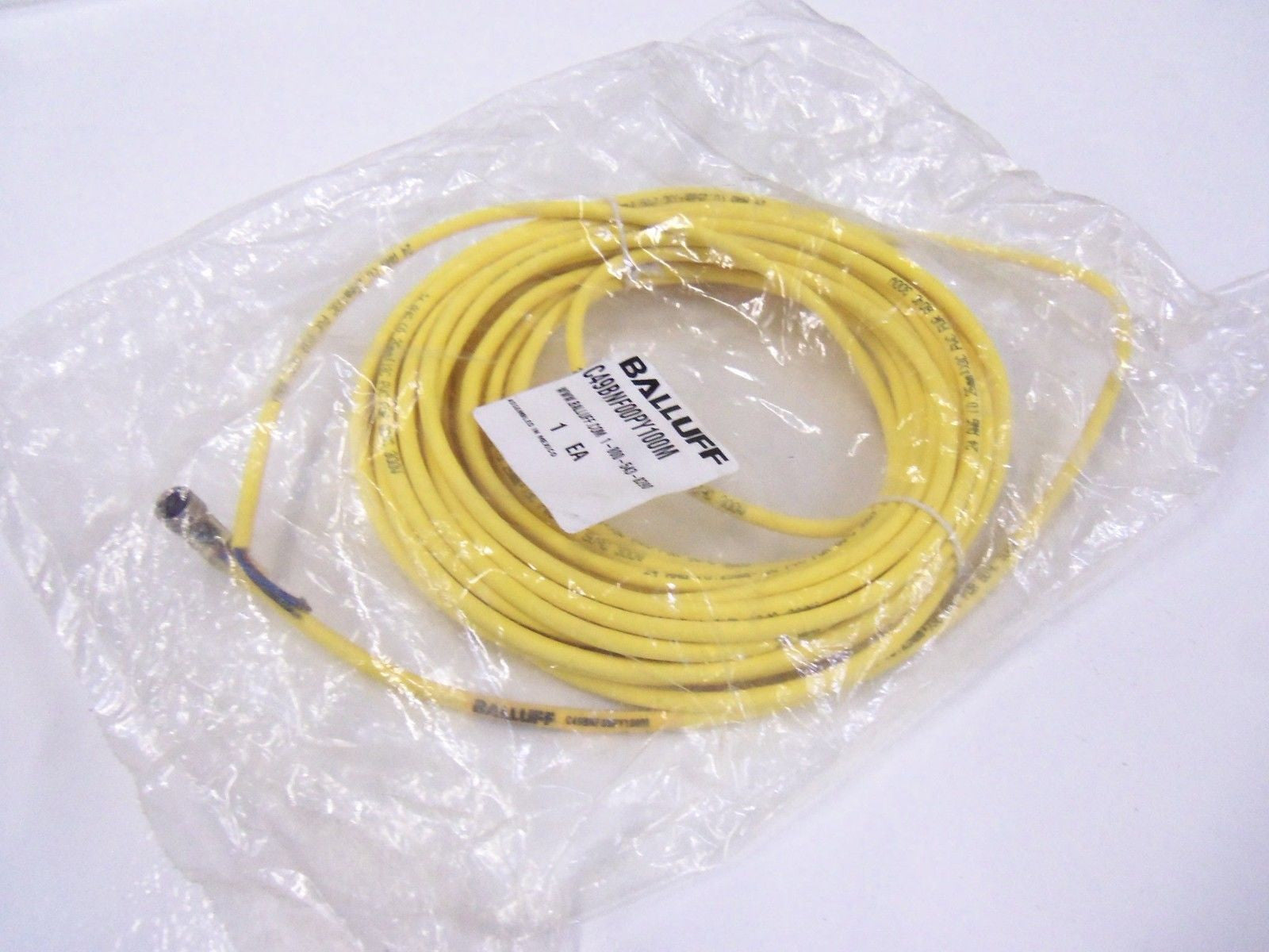 BALLUFF C49BNF00PY100M PROXIMITY SENSOR CABLE  *NEW IN BAG*