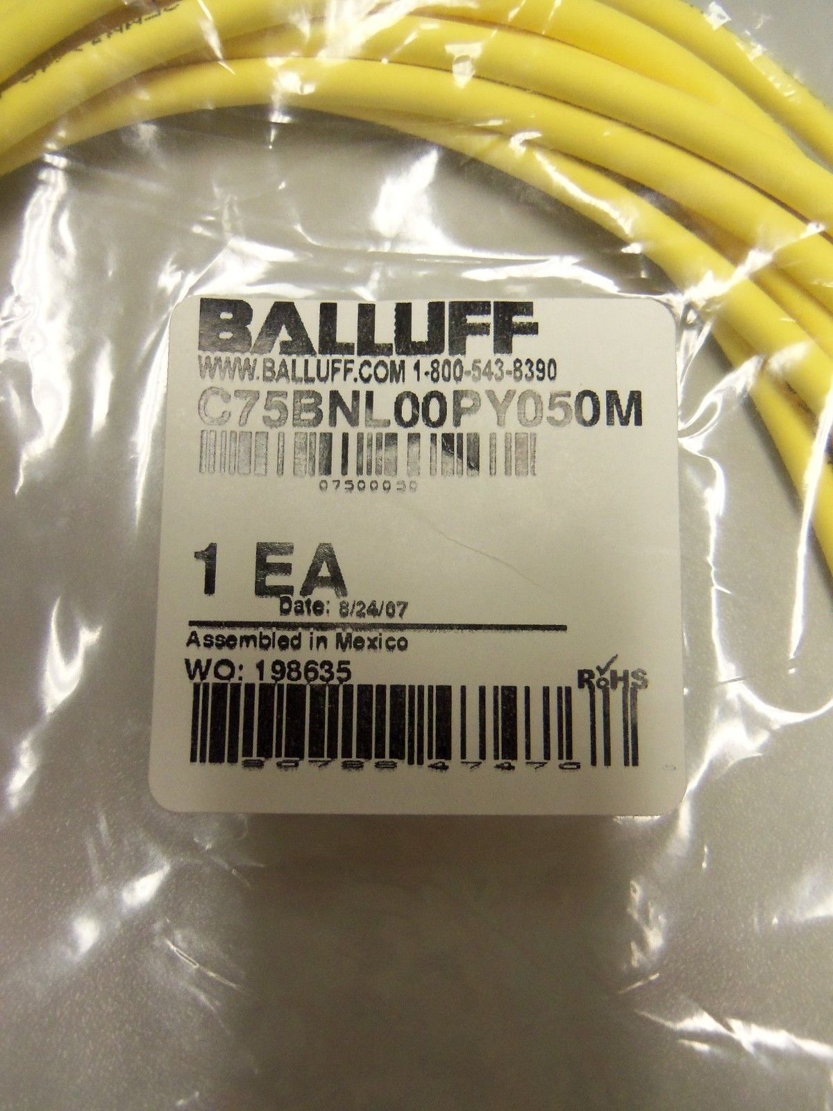 BALLUFF C75BNL00PY050M *NEW IN FACTORY BAG*