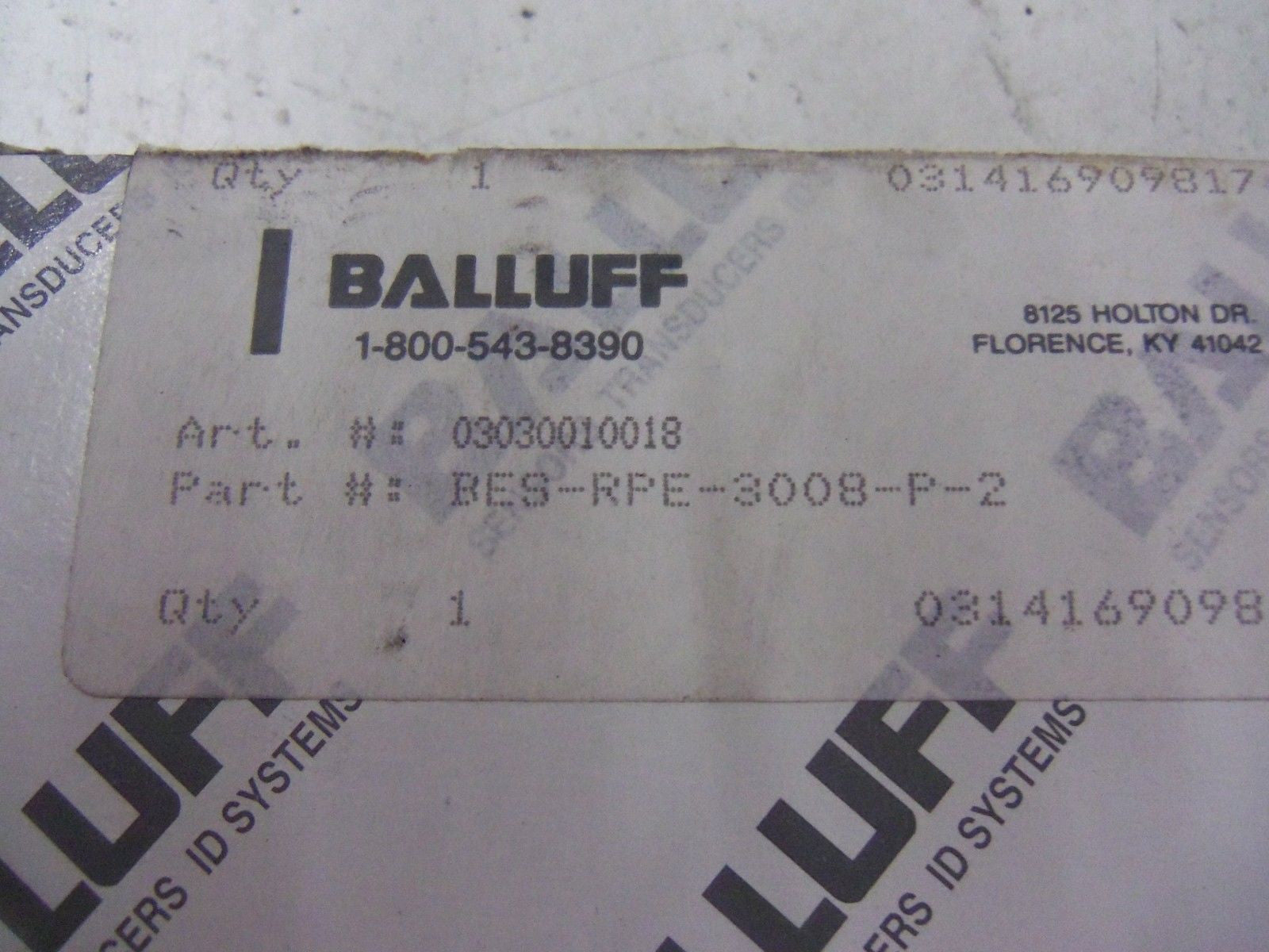BALLUFF BES-RPE-3008-P-2 TRANSMITTER SENSOR *NEW IN BOX*