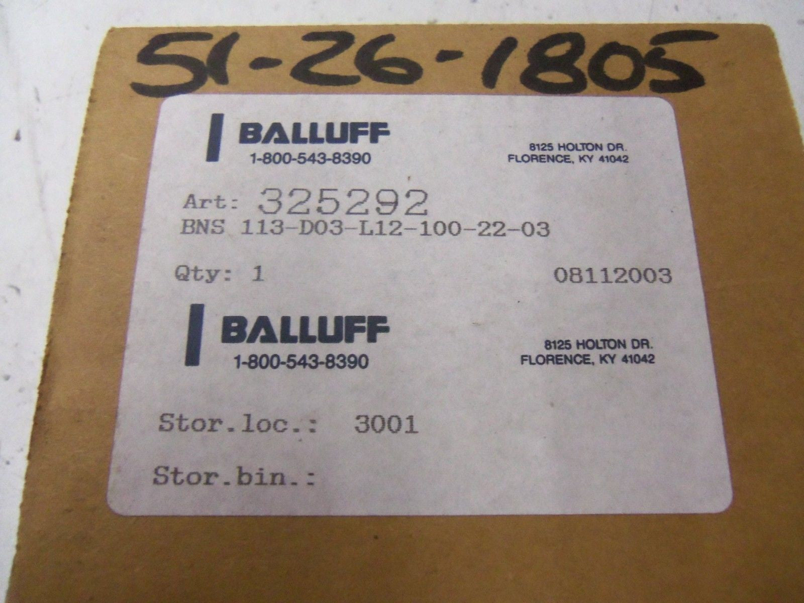 BALUFF BNS-113-D03-L12-100-22-03 *NEW IN BOX*