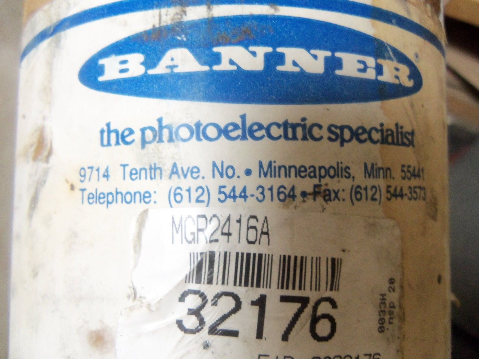 BANNER ENGINEERING MGR2416A (AS PICTURED) *USED*
