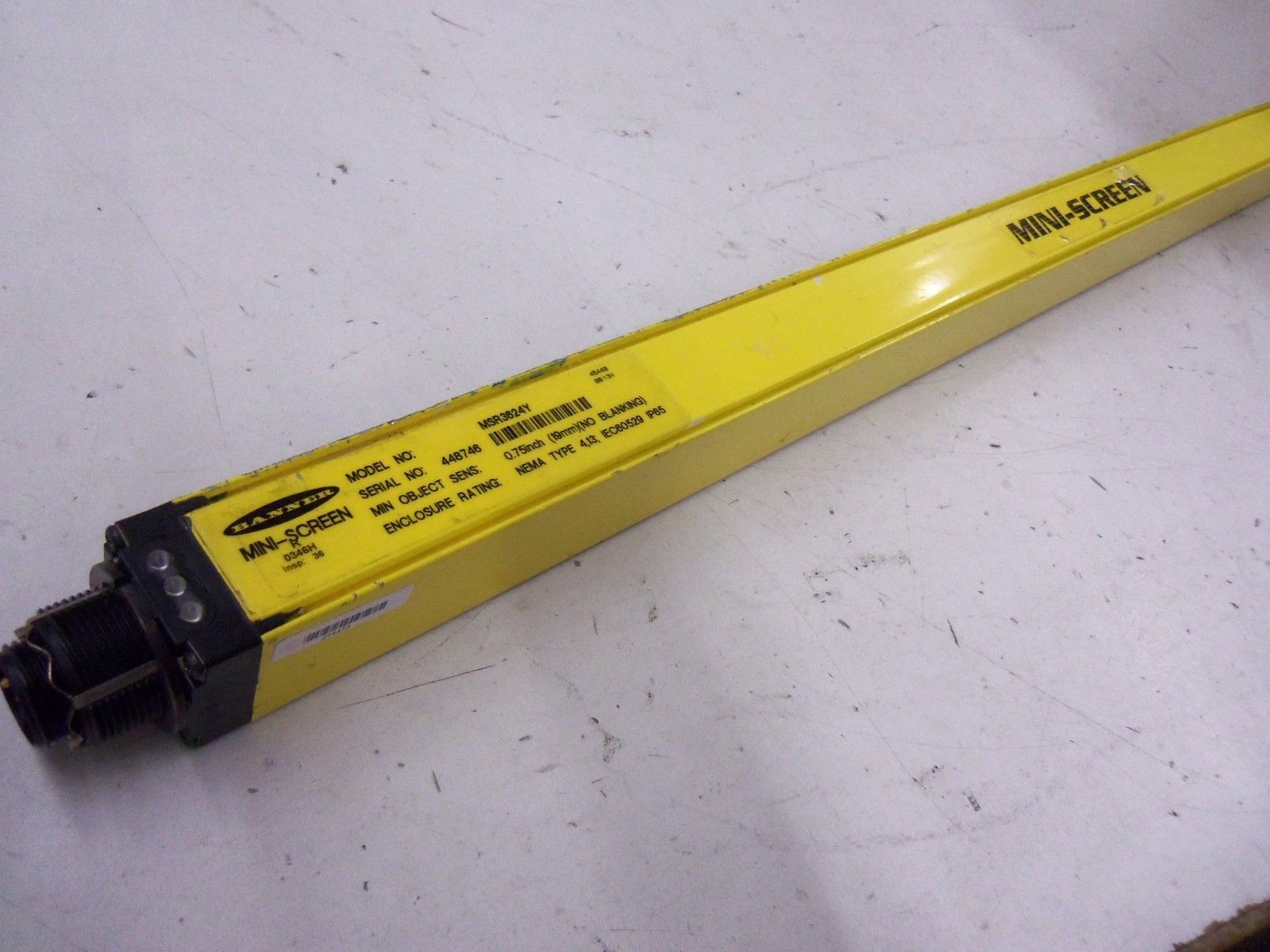 BANNER ENGINEERING MSR3624Y RECEIVER *USED*