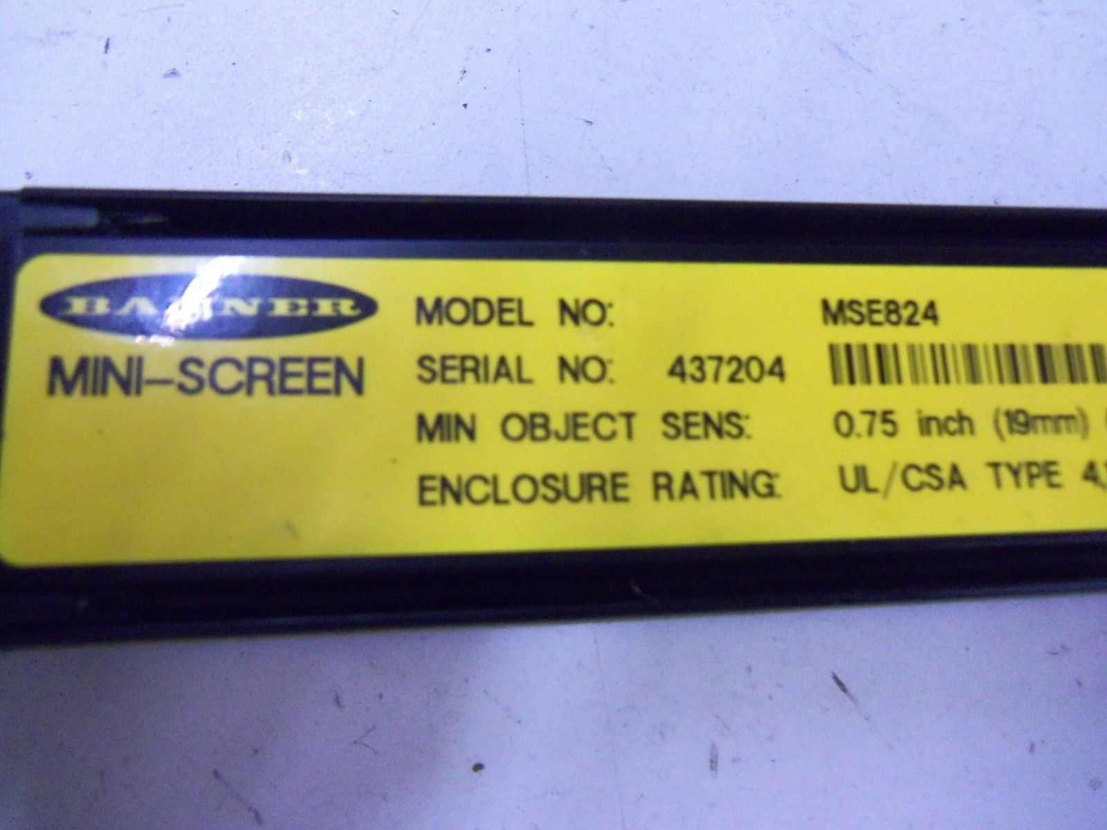 BANNER ENGINEERING MSE824 *USED*