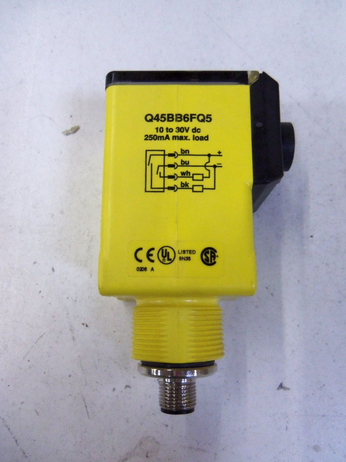 BANNER ENGINEERING Q45BB6FQ5 FIBER OPTIC SENSOR *USED*