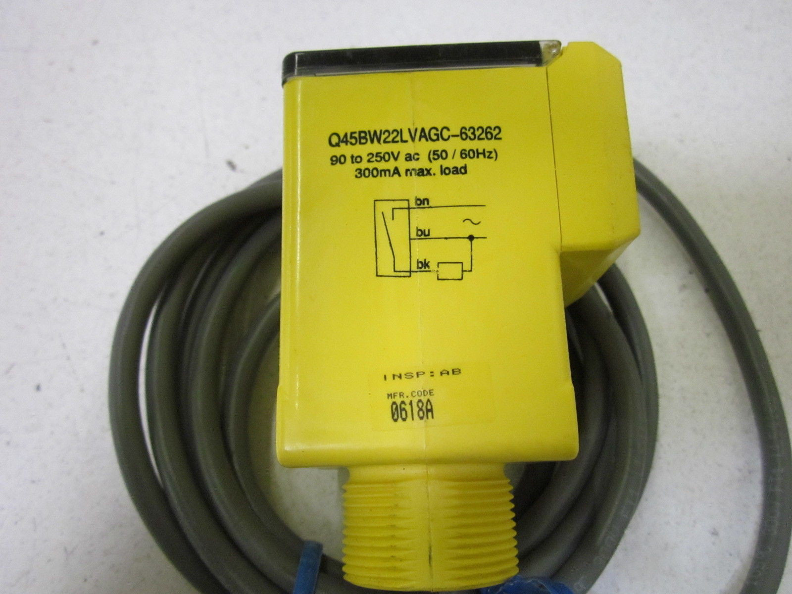 BANNER ENGINEERING Q45BW22LVAGC-63262 *USED*