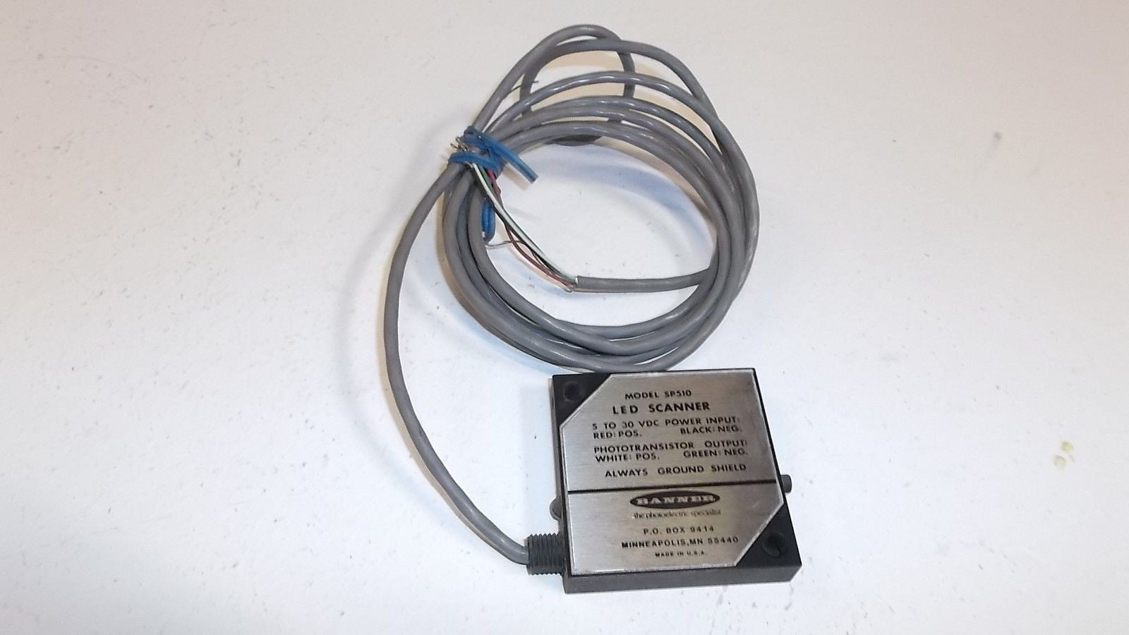 BANNER ENGINEERING SCANNER SP510 *USED*