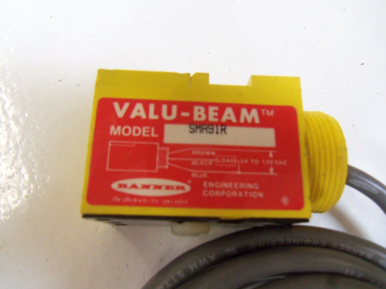 BANNER ENGINEERING VALU-BEAM SMA91R PHOTOELECTRIC SENSOR *USED*