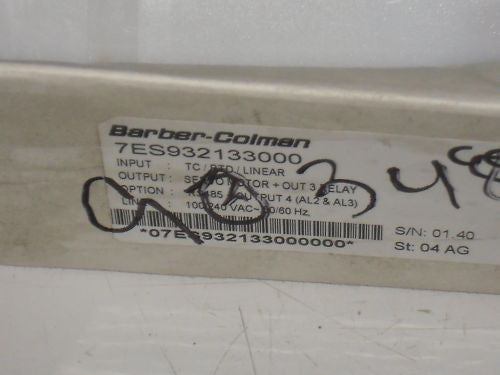 BARBER-COLMAN 7ES932133000 PROCESS CONTROL EQUIPMENT *NEW IN BOX*