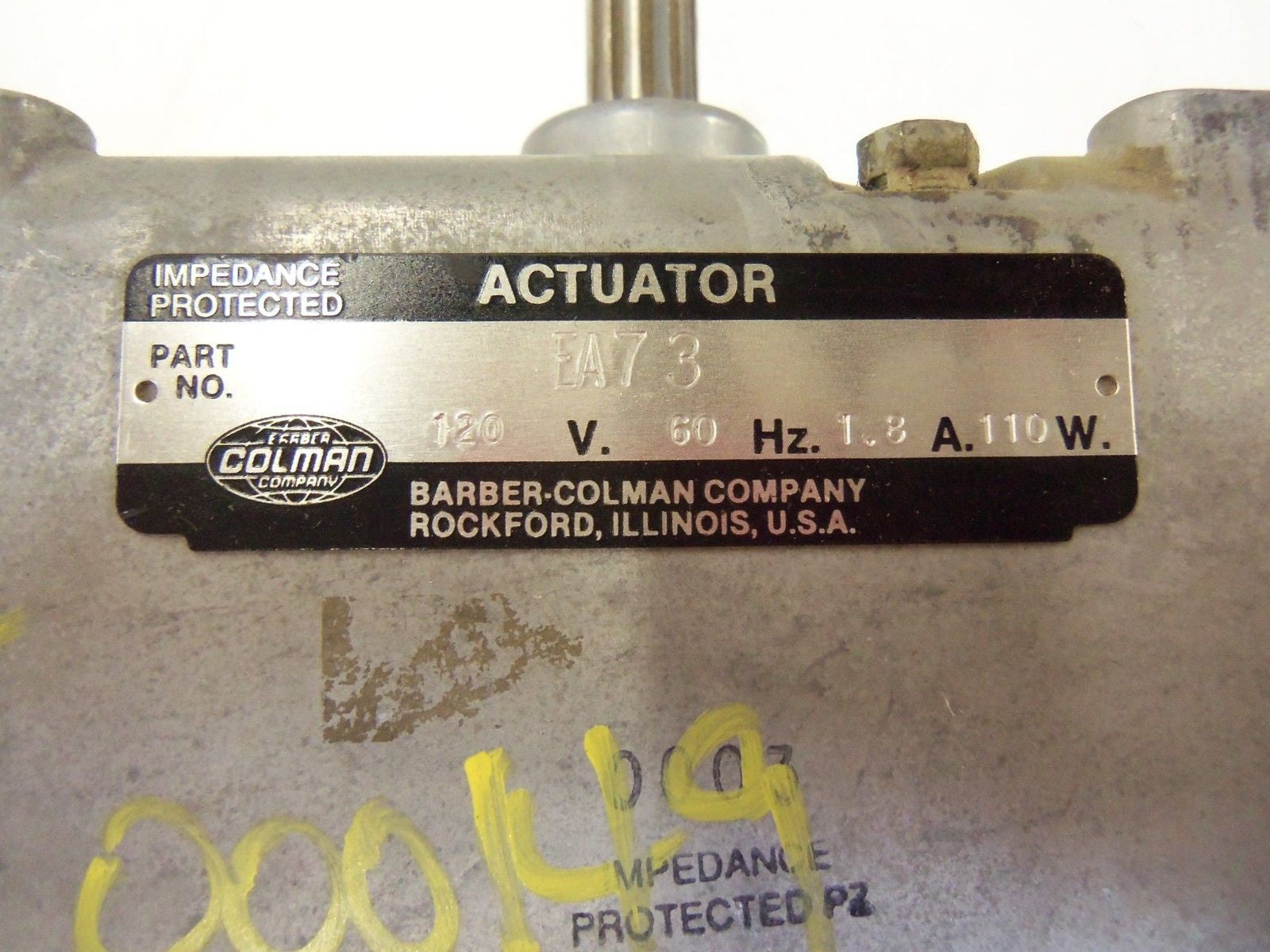 BARBER-COLMAN EA7-3 ACTUATOR *USED*