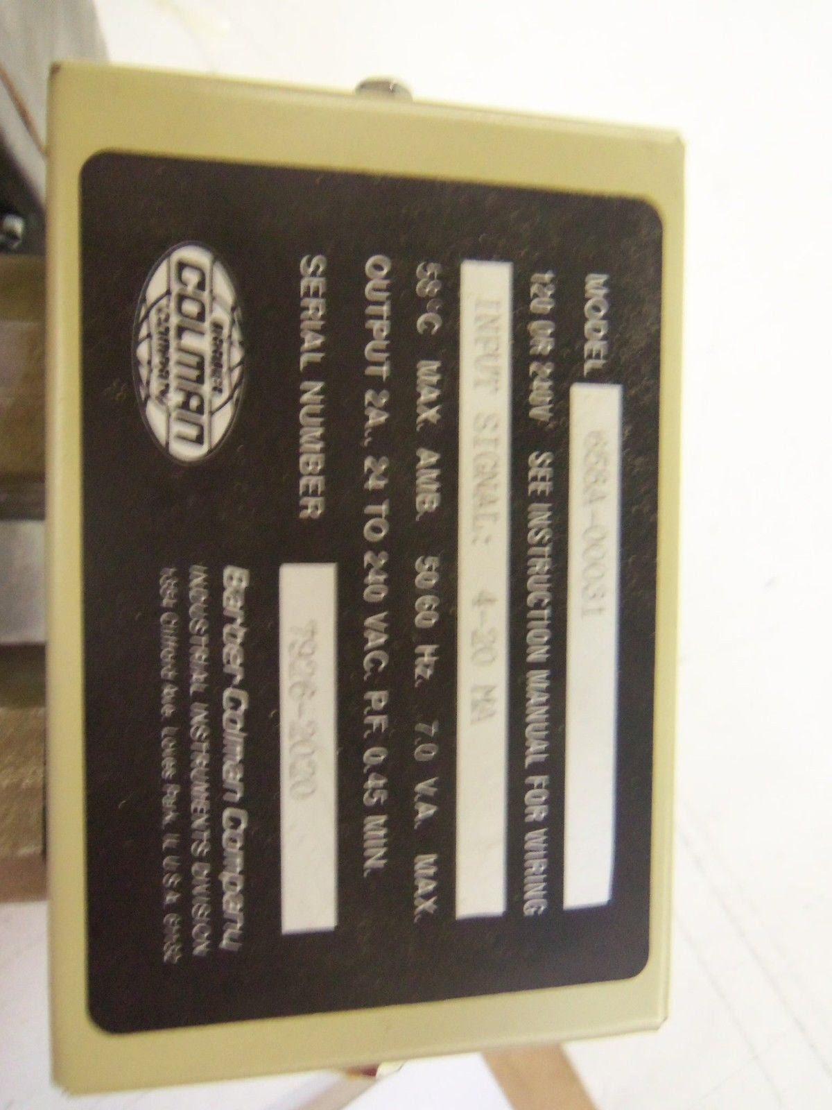 BARBER-COLMAN EA7-3 ACTUATOR *USED*