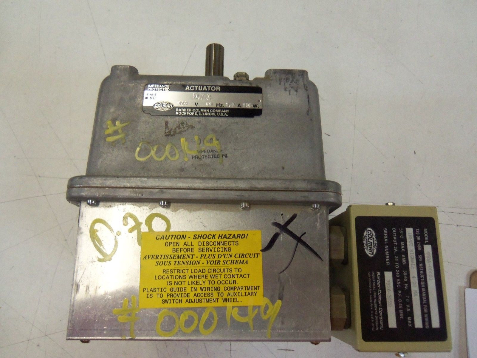 BARBER-COLMAN EA7-3 ACTUATOR *USED*