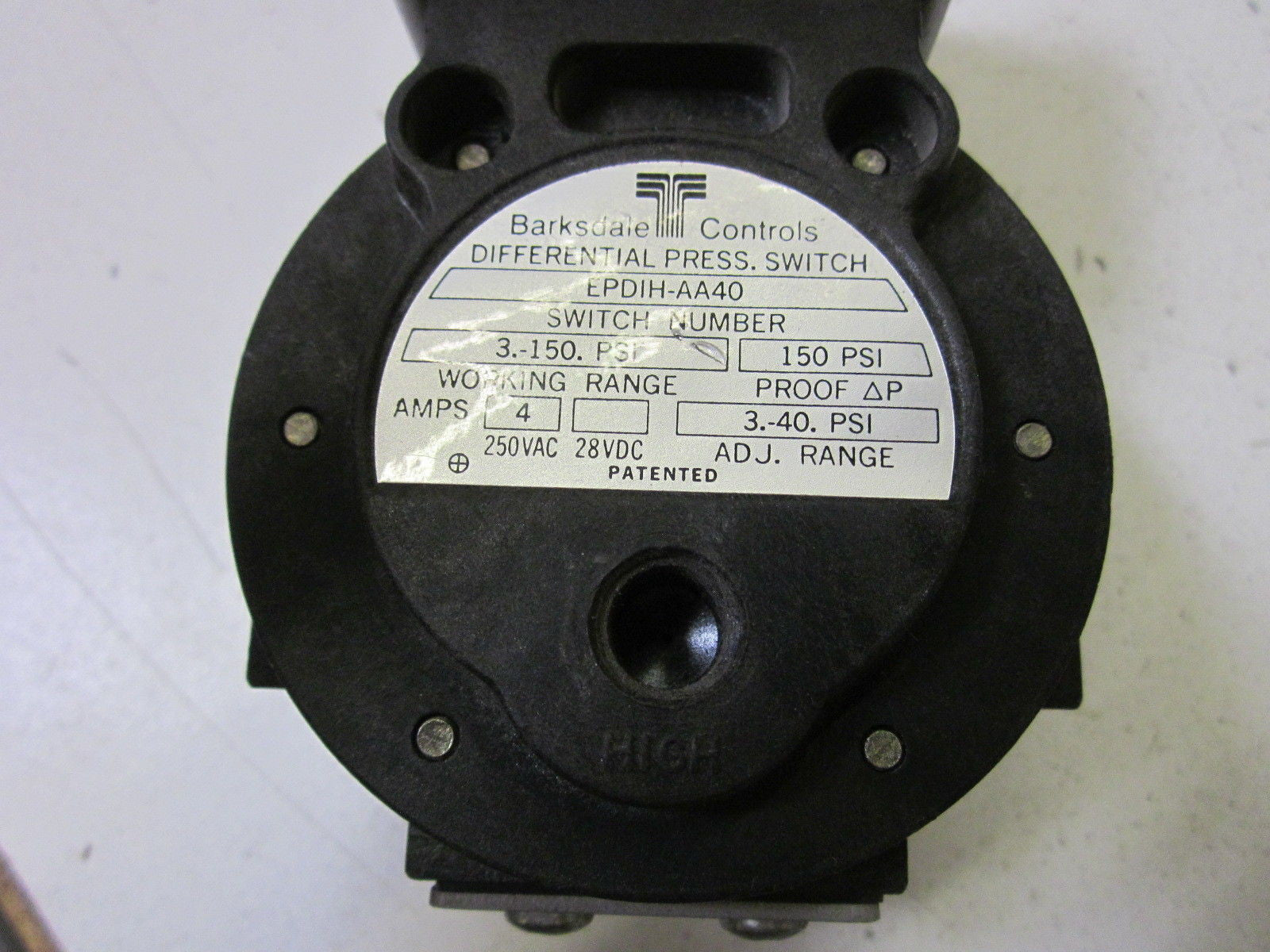 BARKDALE CONTROL EPDIH-AA40 *USED*