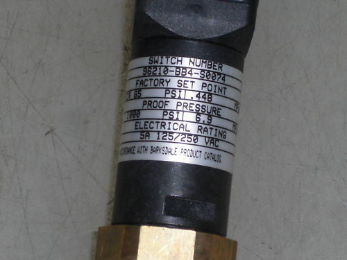 BARKSDALE 96210-BB4-S0074 PRESSURE SWITCH *NEW NO BOX*