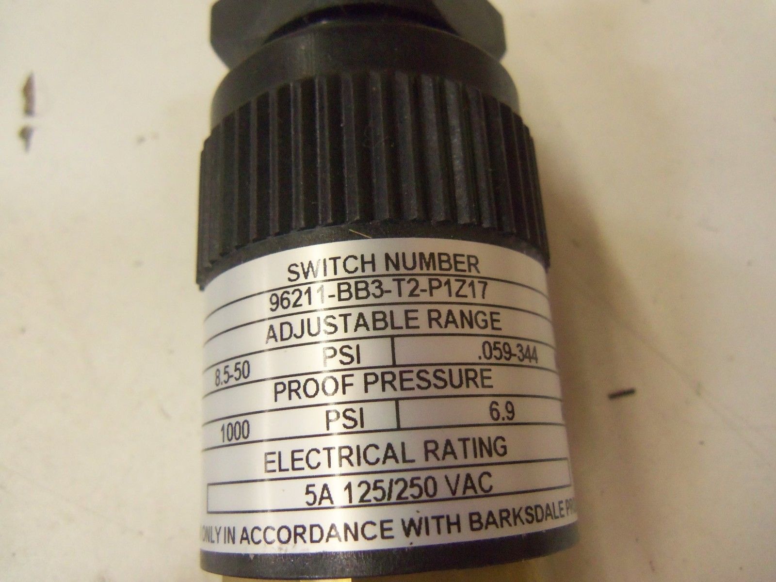 BARKSDALE 96211-BB3-TA-P1Z17 *NEW IN BOX*