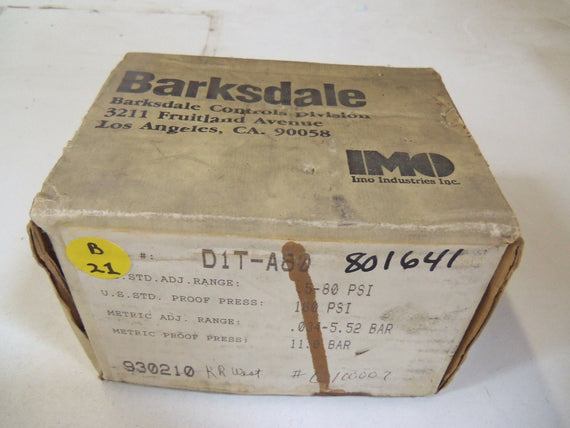 BARKSDALE D1T-A80 *NEW IN BOX*