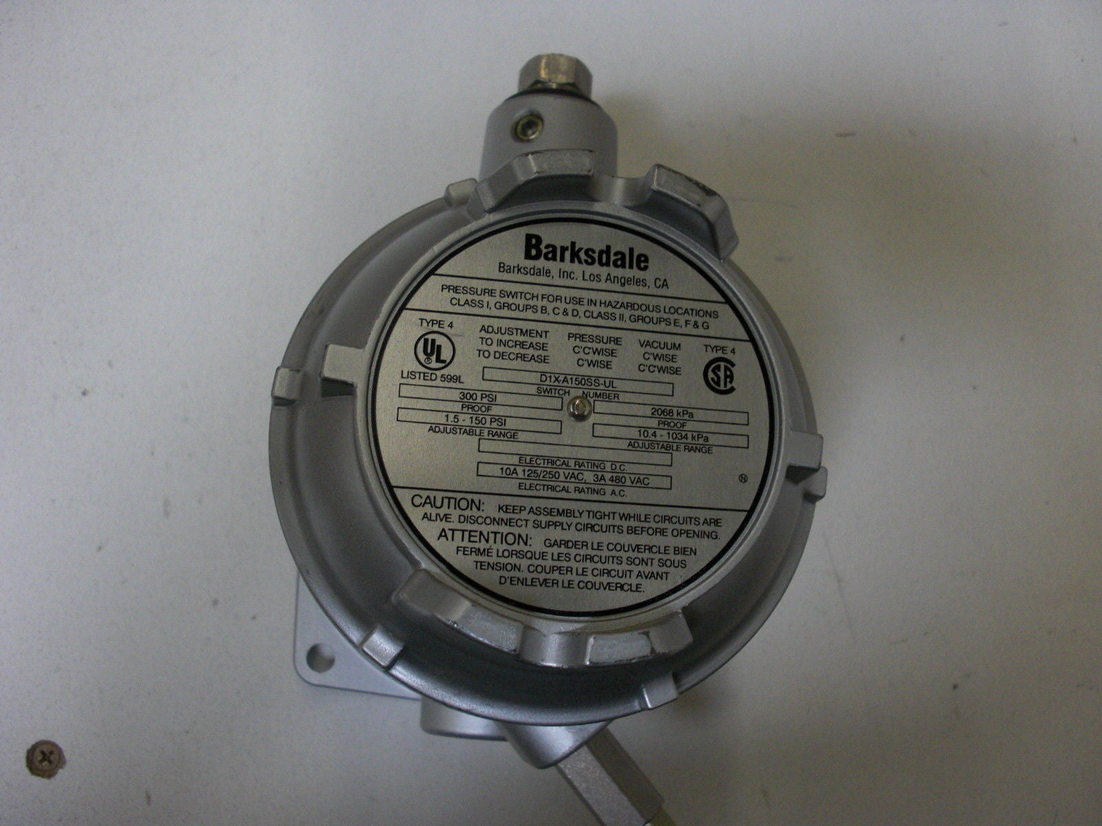 BARKSDALE DIX-A150SS-UL *NEW NO BOX*