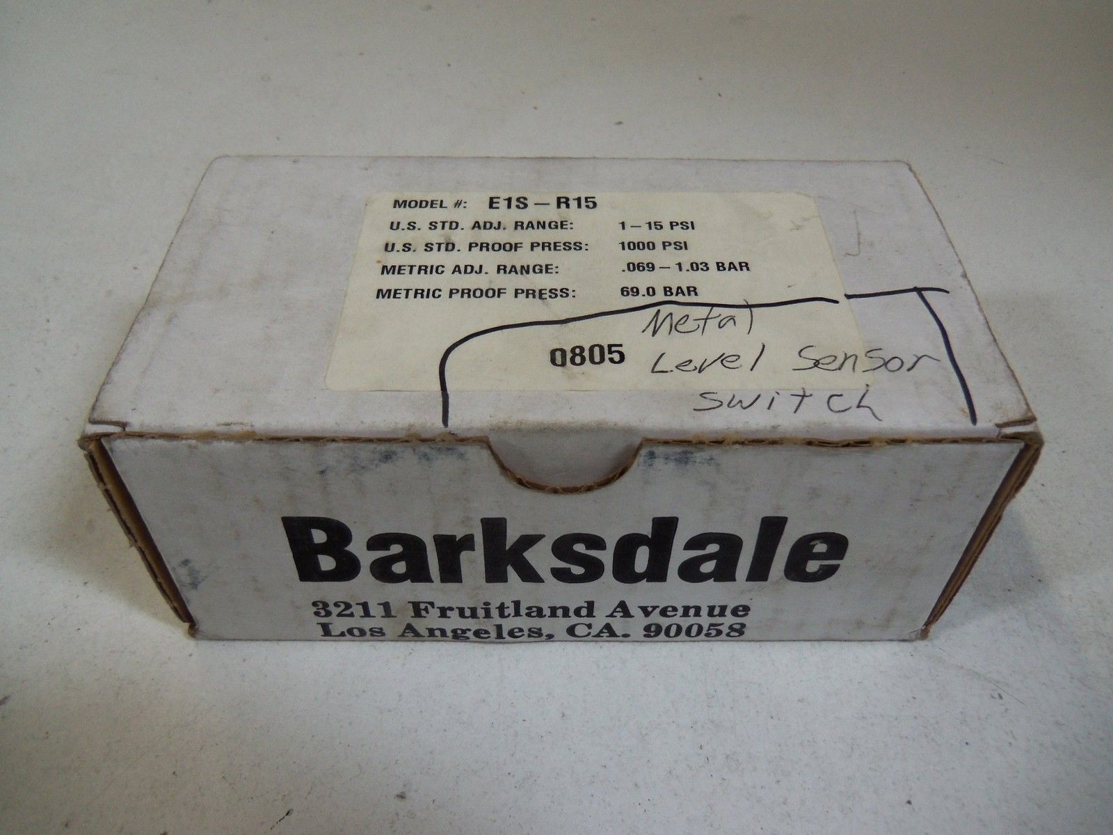 BARKSDALE E1S-R15 *NEW IN BOX*