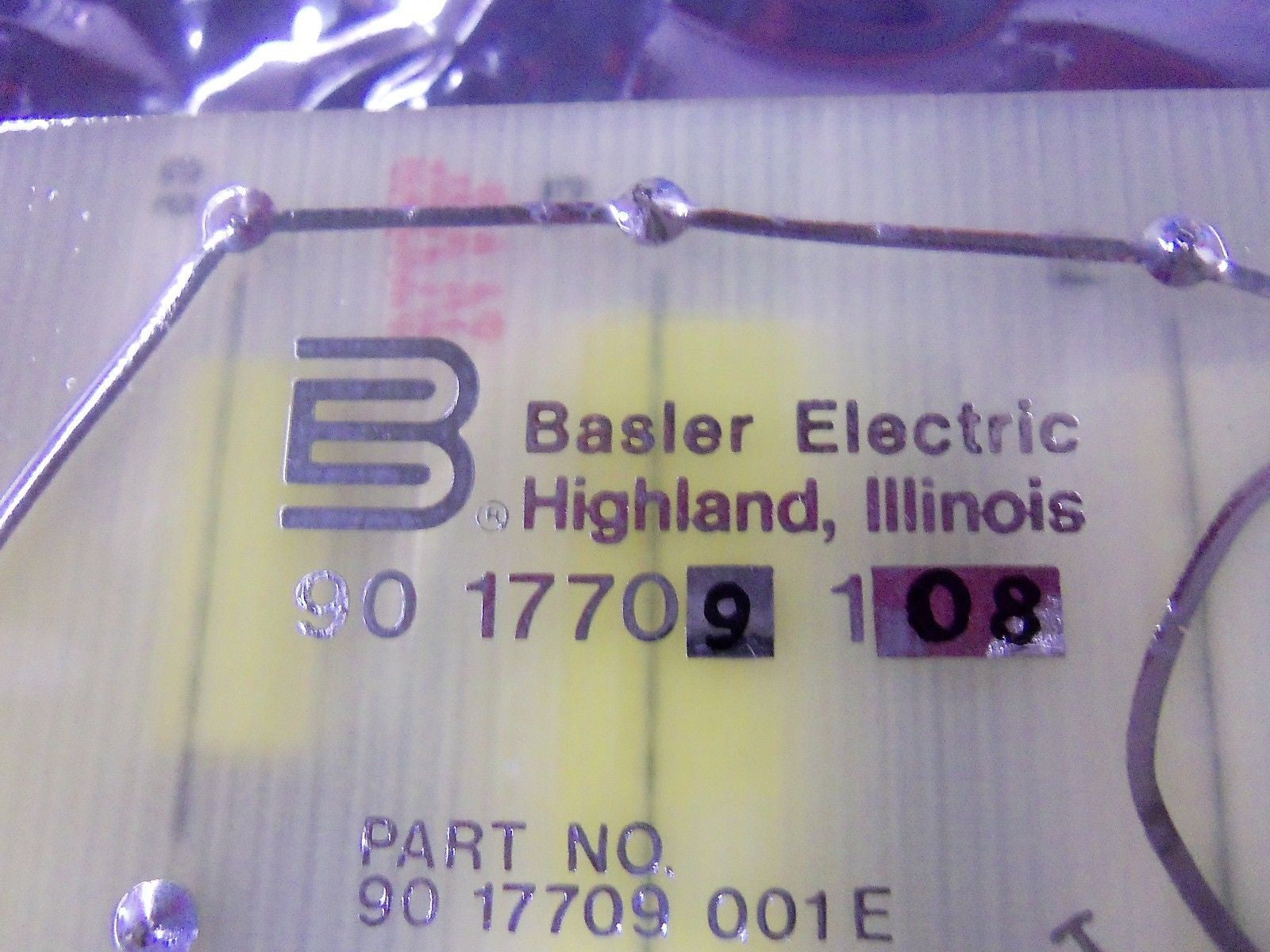 BASLER ELECTRIC 90-17709-108 *NEW NO BOX*