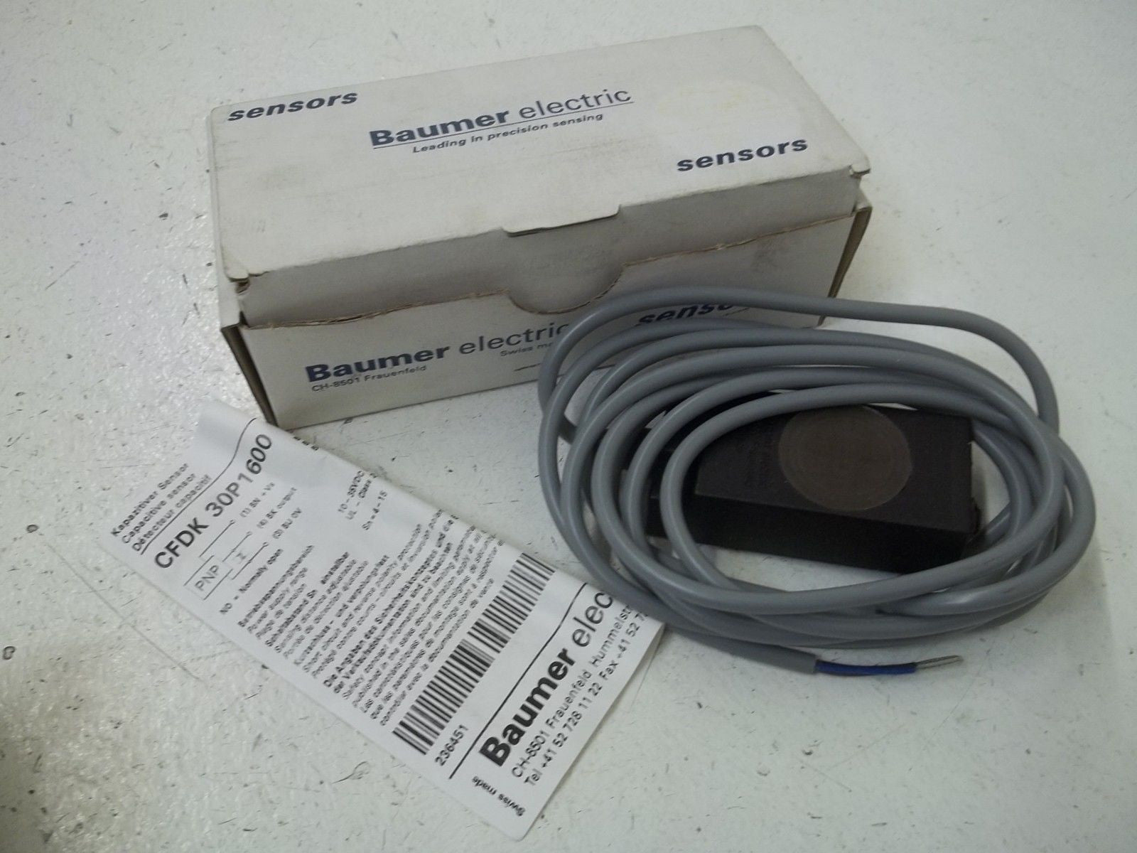 BAUMER CFDK30P1600 PROXIMITY SWITCH *NEW IN BOX*