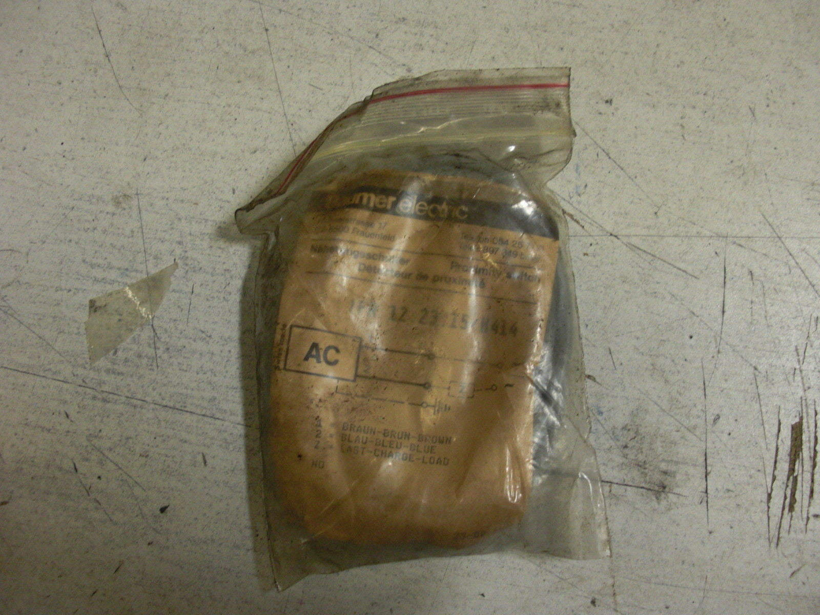 BAUMER IFR 12.23.15 K414 PROXIMITY SWITCH *NEW*