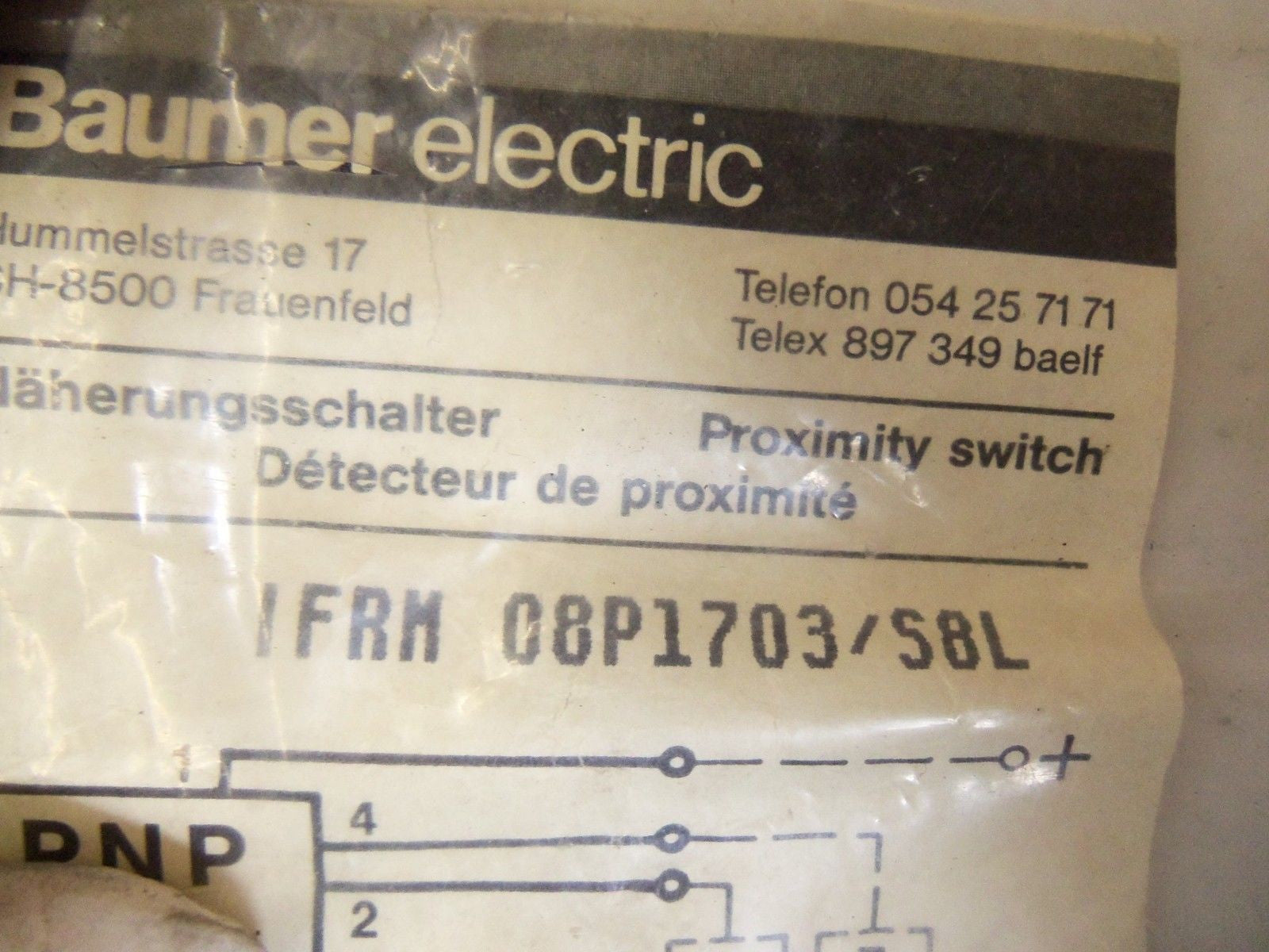 BAUMER IFRM 08P1703/S8L *NEW IN BAG*
