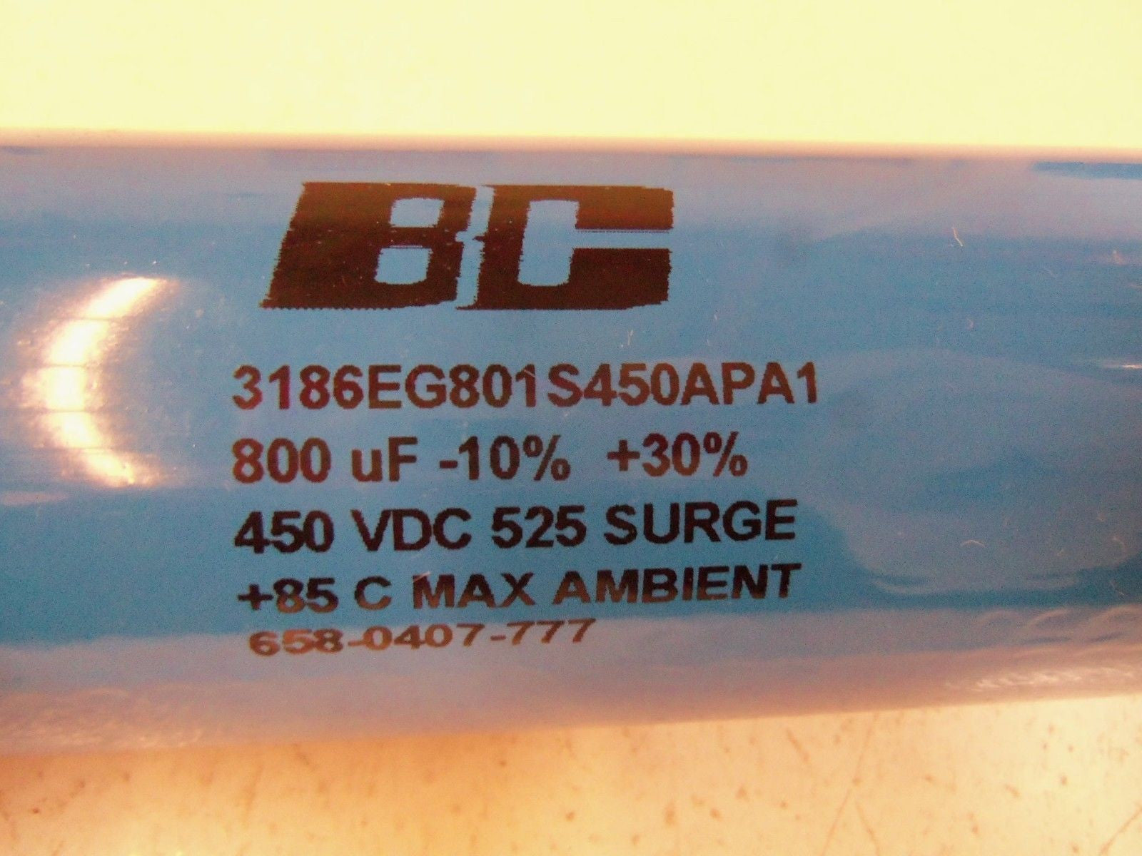 BC CAPACITOR  3186EG801S450APA1 *NEW NO BOX*