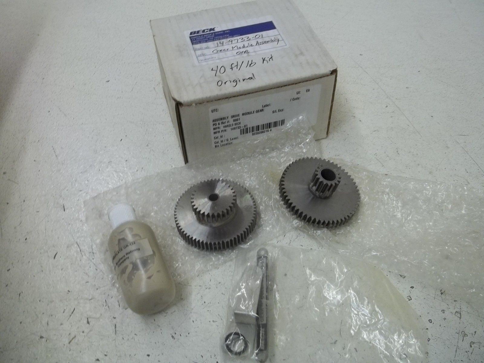 BECK 14-9733-01 GEAR MODULE ASSEMBLY *NEW IN BOX*