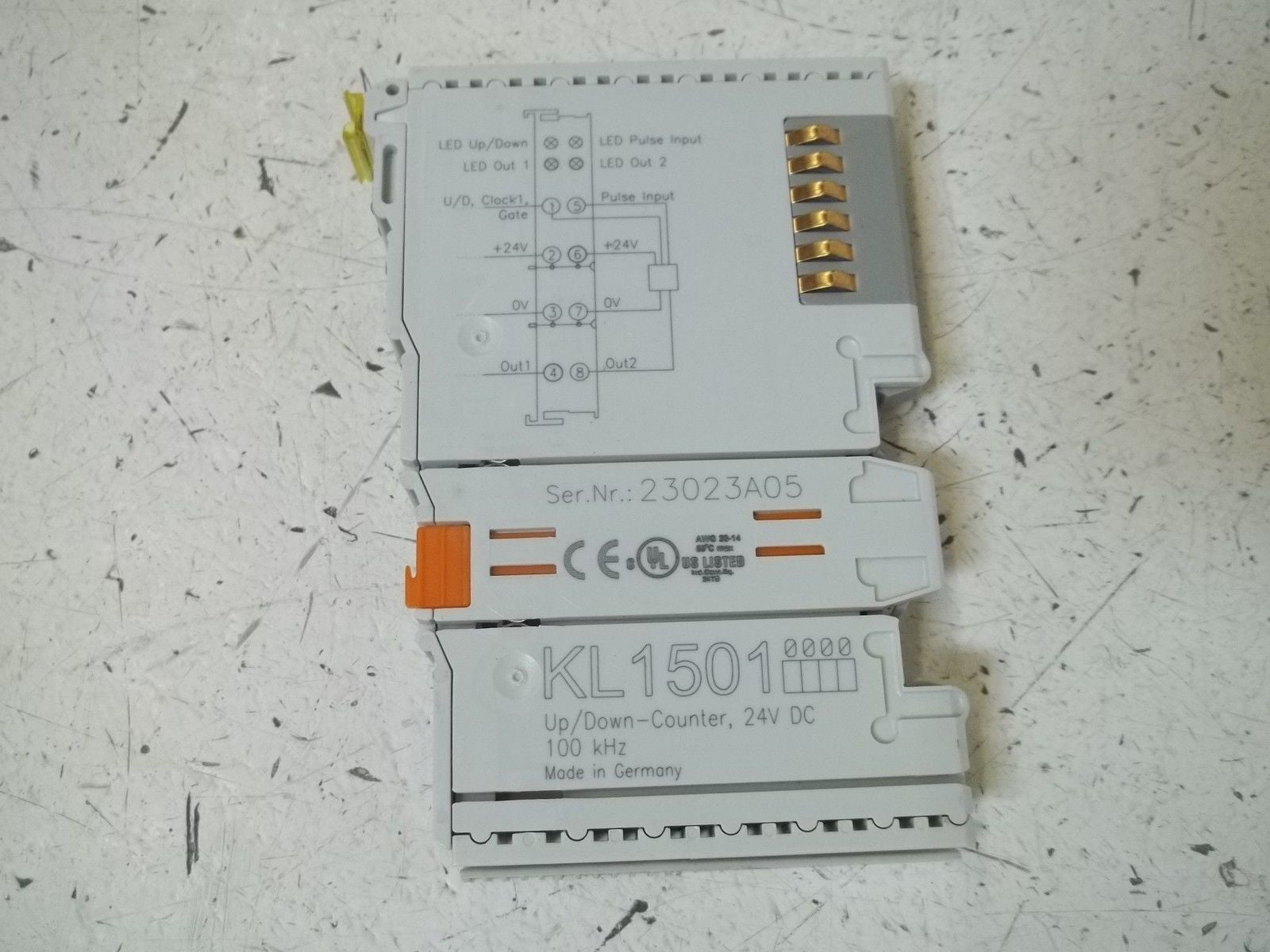 BECKHOFF KL1501 ON/OFF COUNTER 24VDC *USED*