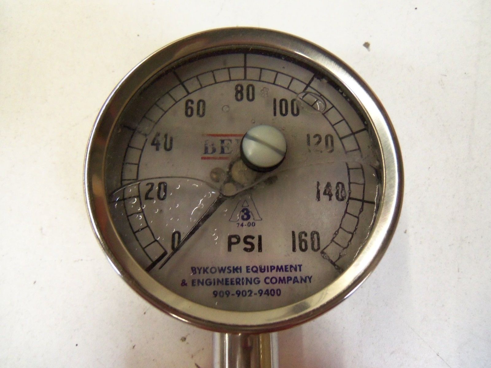BEECO 3 1/2" SANI FLOW PRESSURE GAUGE 3S-E-11/2U-GF-BT-SS *NEW IN BOX*