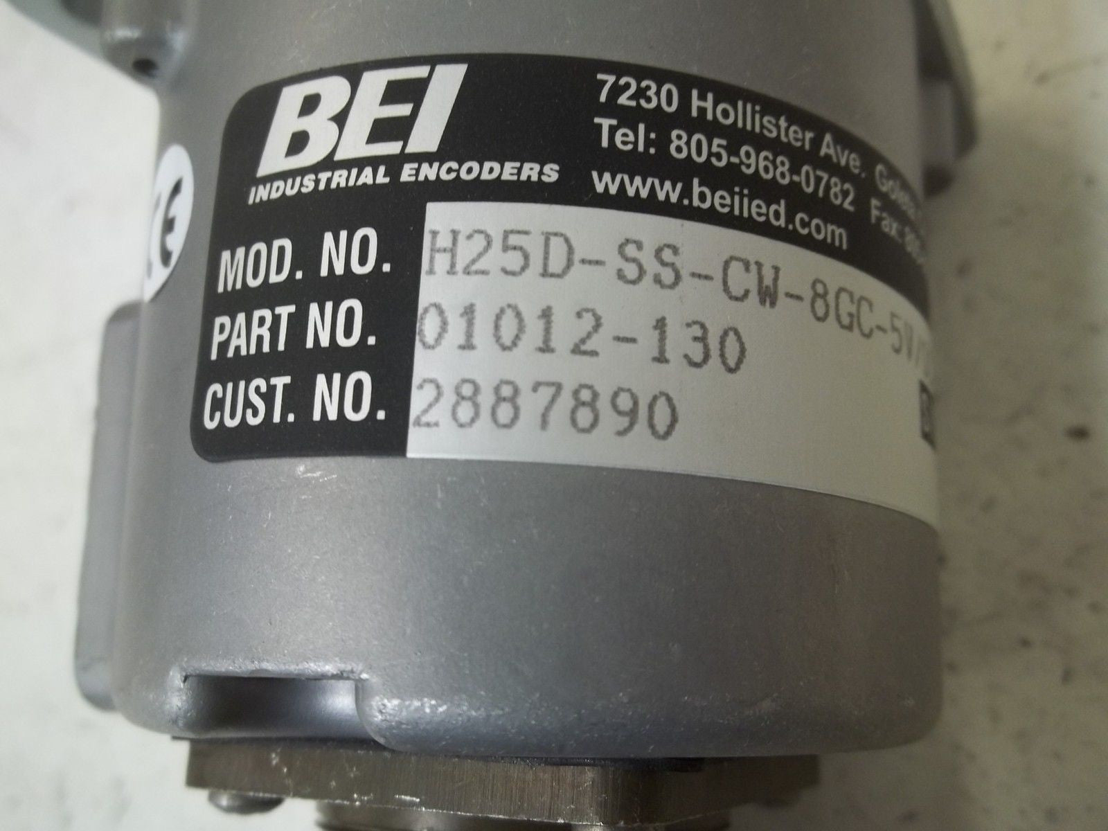 BEI H25D-SS-CW-8GC-5V/0CR-EM20 ENCODER *NEW NO BOX*