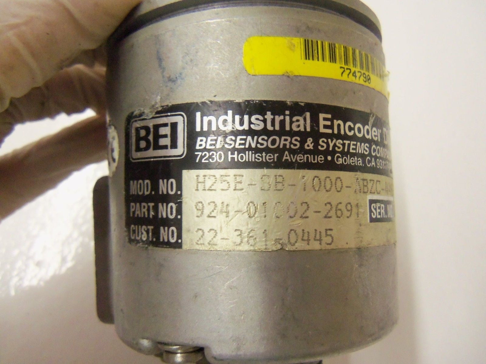 BEI H25E-SB-100-ABZC-4469-LED-EM18 *USED*