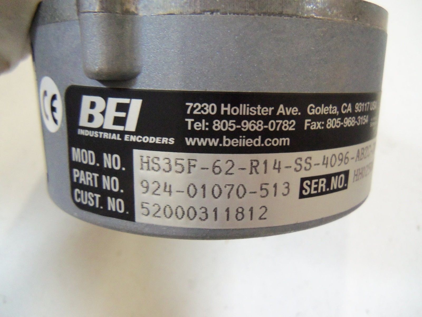 BEI INDUSTRIAL ENCODERS HS35F-62-R14-SS-4096-ABZC-28V  *NEW NO BOX*