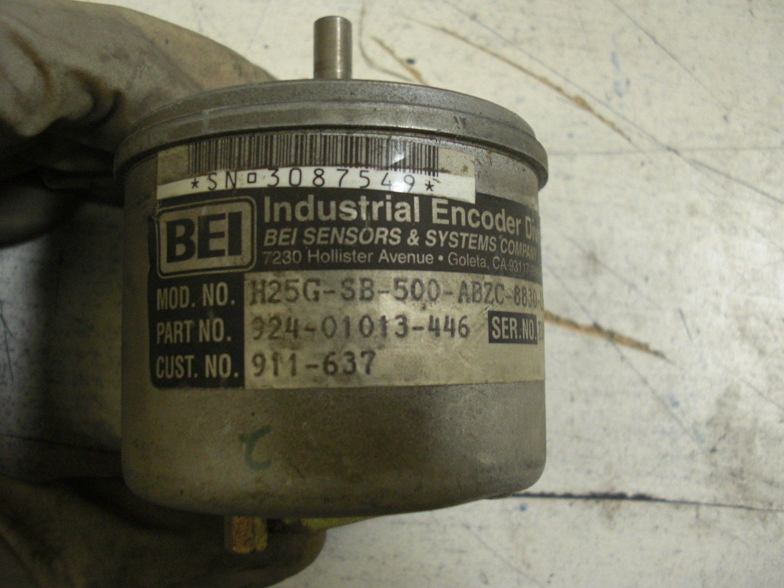 BEI MOTION SYSTEMS COMPANY 924-01013-446 *USED*