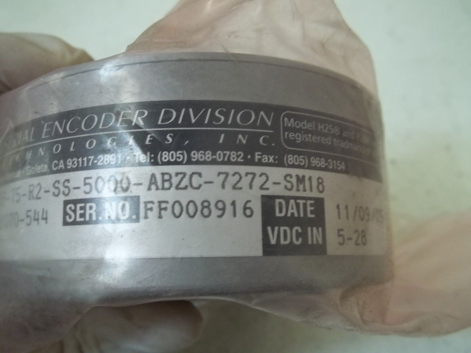 BEI XHS35F-75-R2-SS-5000-ABZC-7272-SM18 ENCODE *NEW NO BOX*
