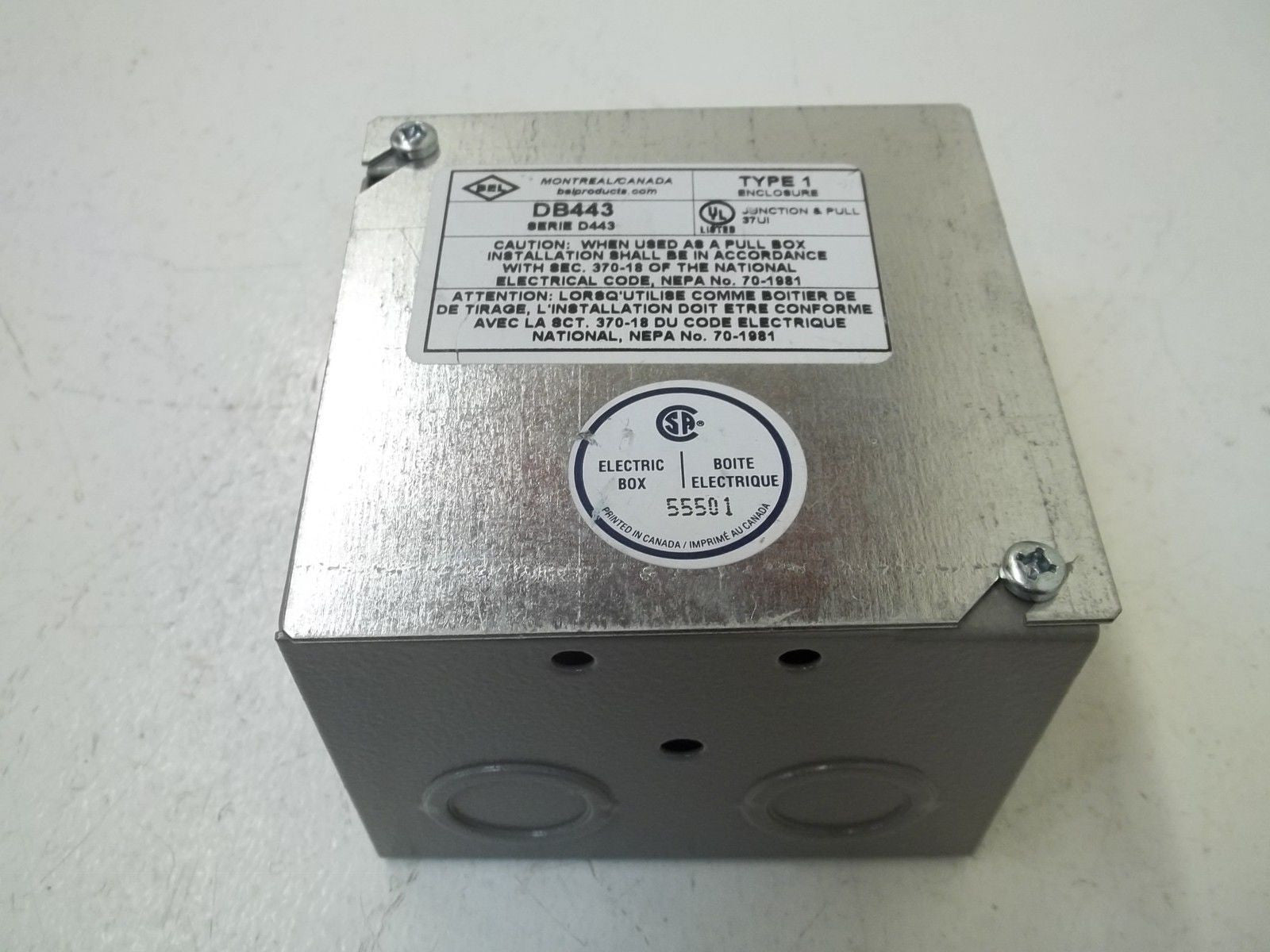 BEL PRODUCTS DB443 *NEW NO BOX*