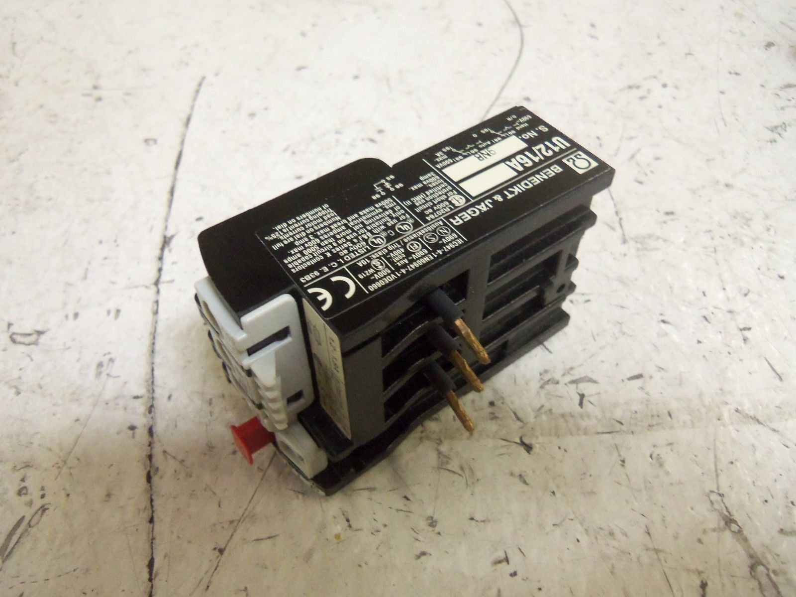 BENEDIKT & JAGER U12/16A 1,8 OVERLOAD RELAY *NEW IN BOX*
