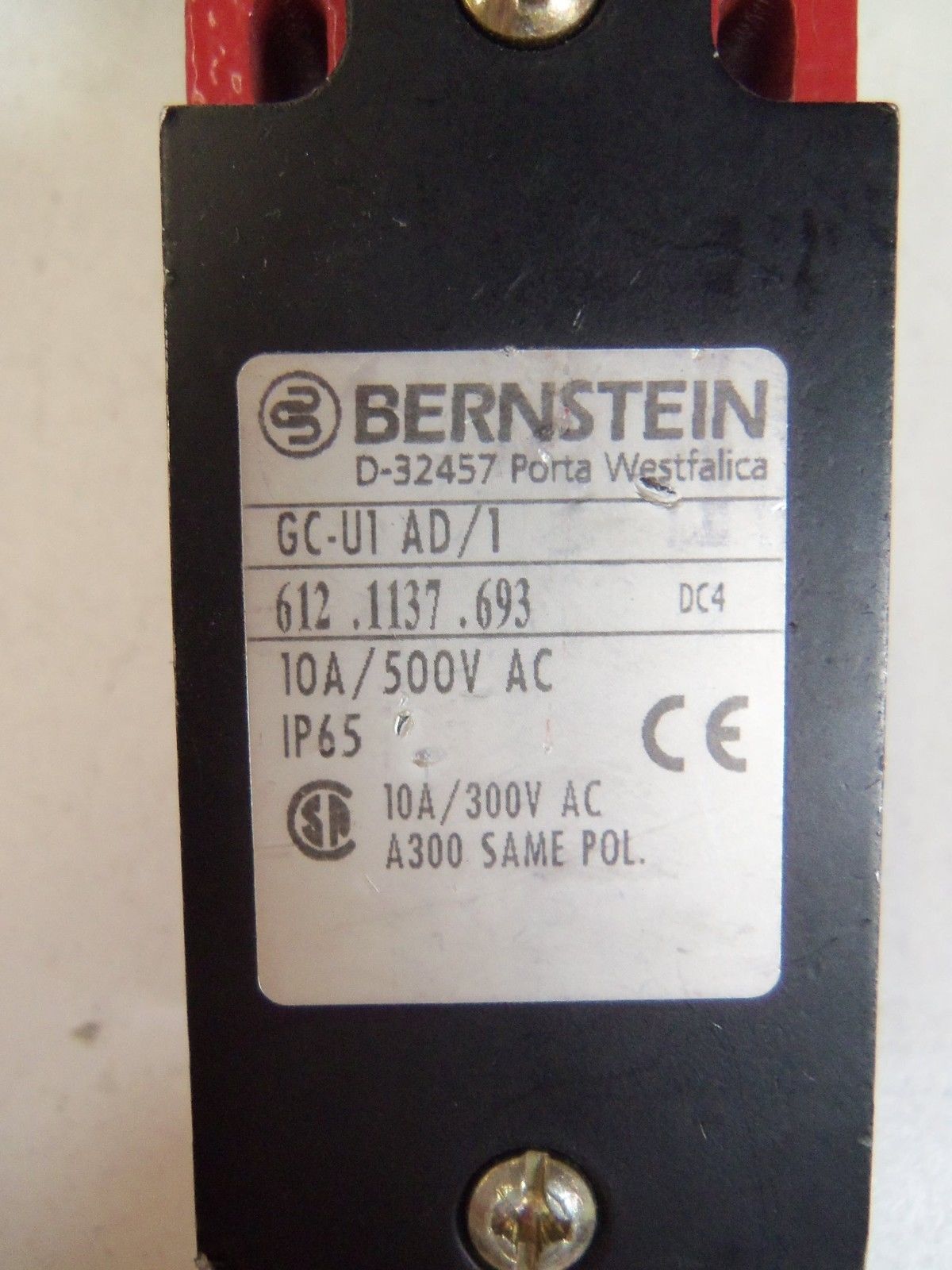 BERNSTEIN 612.1137.693 GC-U1 AD/1 *USED*