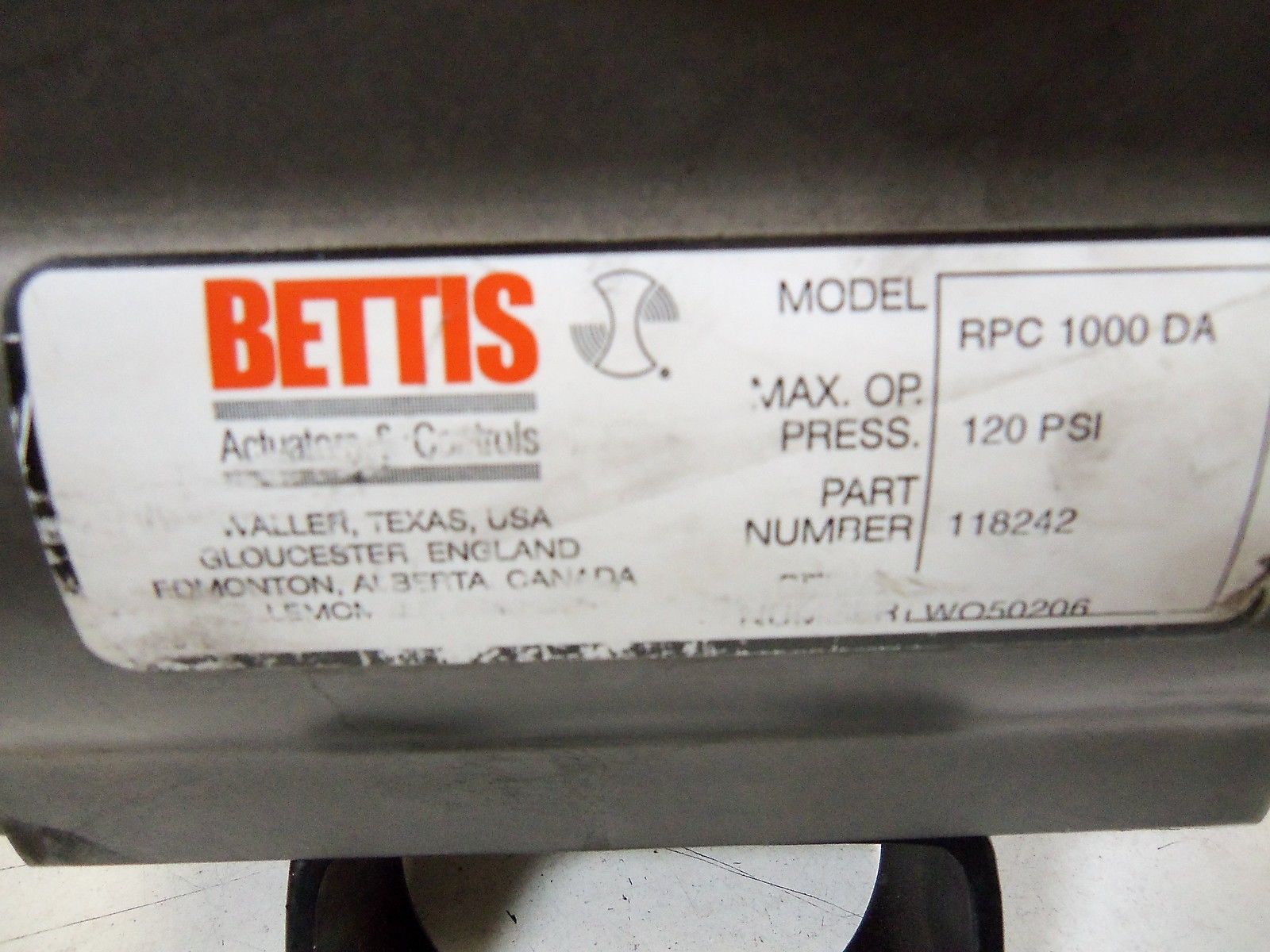 BETTIS RPC 1000 DA *USED*