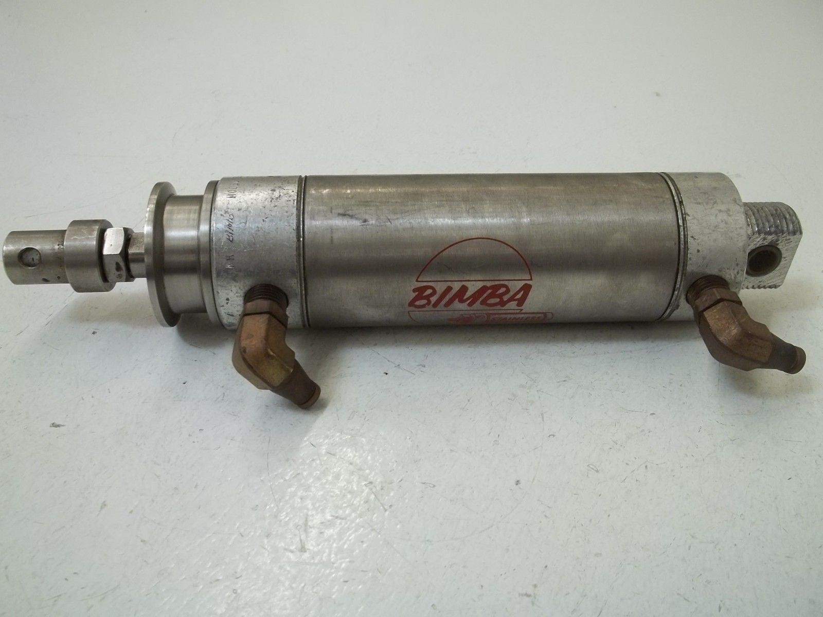 BIMBA 313-DXP PNEUMATIC CYLINDER (AS PICTURED) *USED*